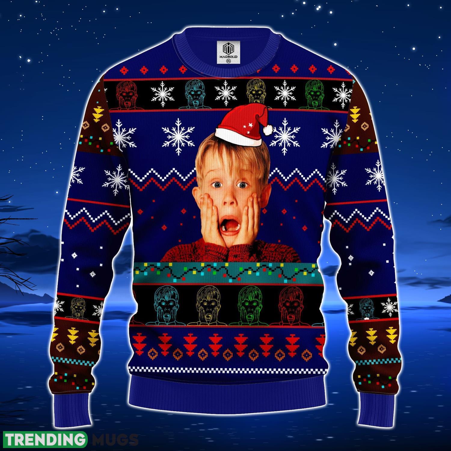 Home Alone Ugly Christmas Sweater Blue 1 Amazing Gift Men And Women Christmas Gift Product Photo 1 Home Alone Ugly Christmas Sweater Blue 1 Amazing Gift Men And Women Christmas Gift Product Photo 1