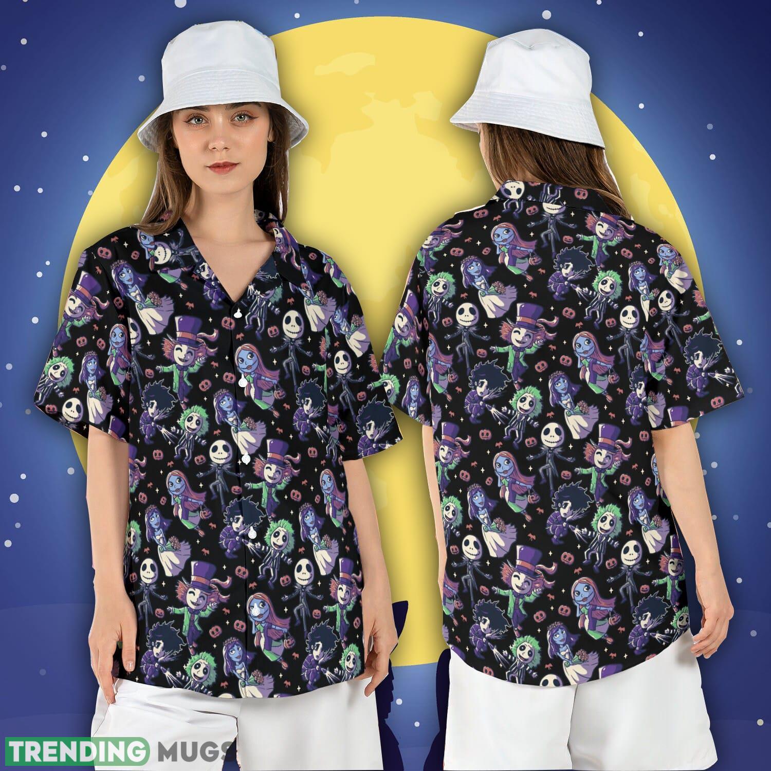 Horror Movies Hawaiian Shirt Nightmare Before Christmas Hawaii Shirt Beetlejuice Corpse Bride Aloha Shirt Product Photo 1 Horror Movies Hawaiian Shirt Nightmare Before Christmas Hawaii Shirt Beetlejuice Corpse Bride Aloha Shirt Product Photo 1