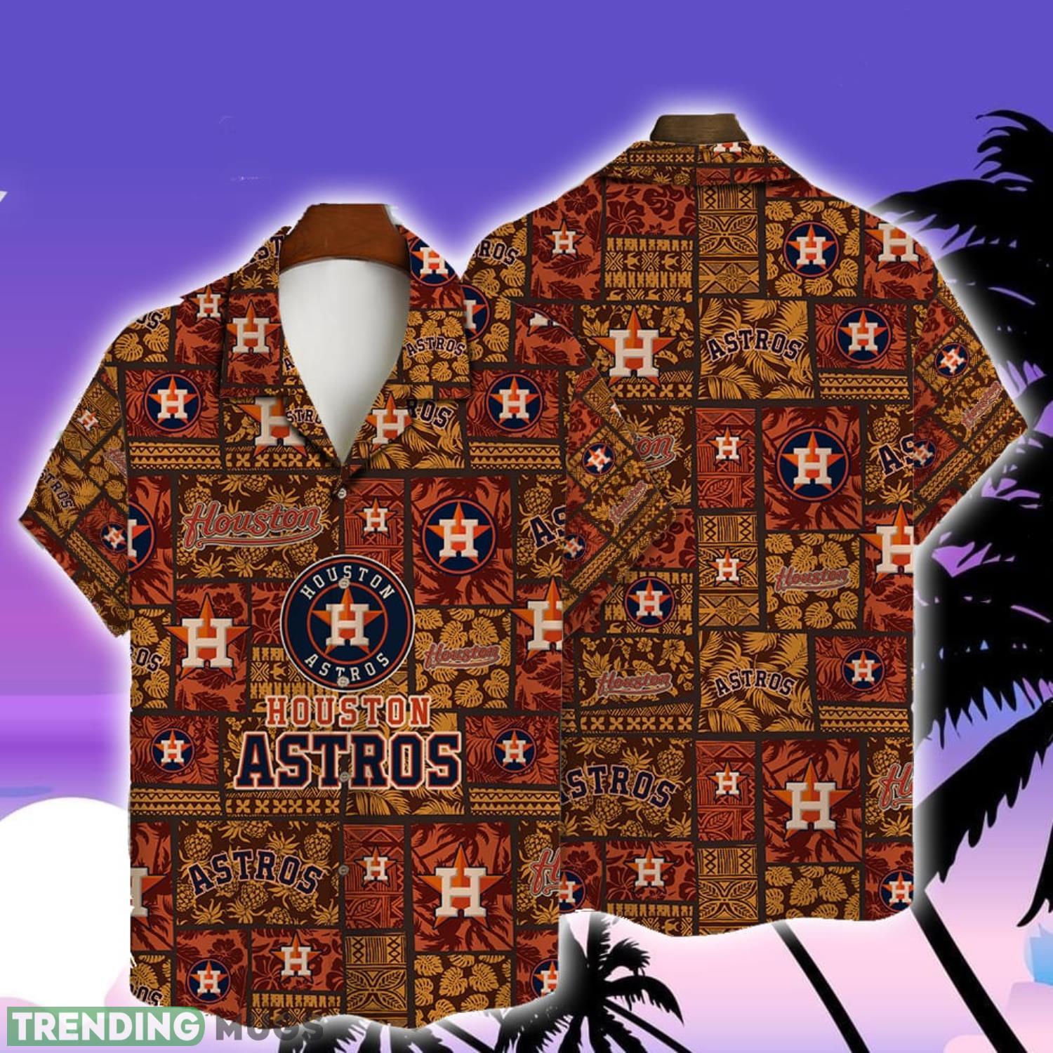 Houston Astros Major League Baseball 3D Print Hawaiian Shirt Sport Fans Product Photo 1