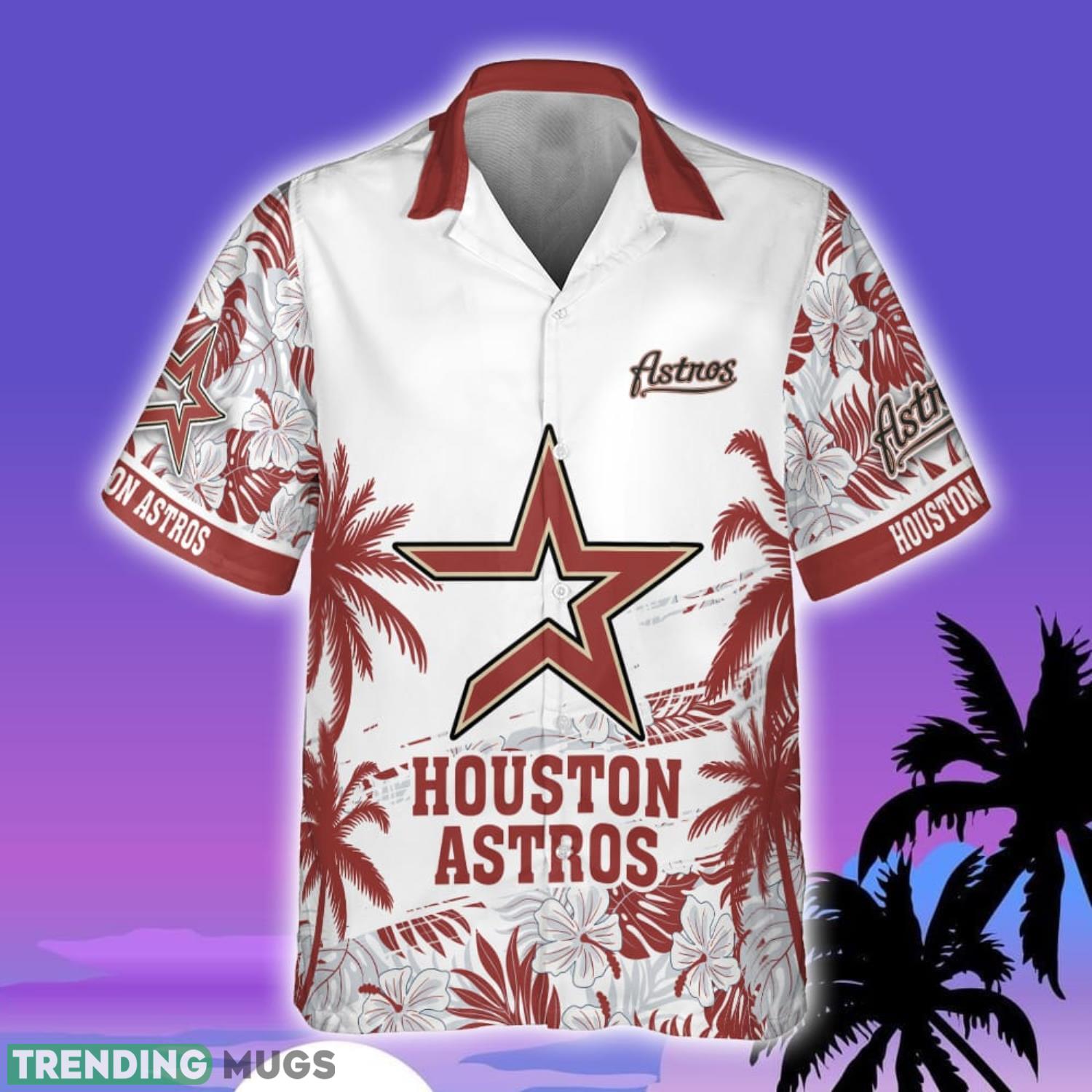 Houston Astros MLB Custom Name And Number Flower Pattern Summer 3D Hawaiian Shirt Summer Sport Gift Hawaiian Shirt Houston Astros MLB Custom Name And Number Flower Pattern Summer 3D Hawaiian Shirt Summer Sport Gift Hawaiian Shirt