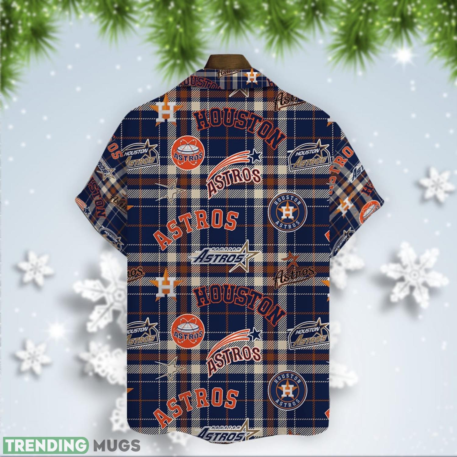 Houston Astros Plaid Baseball Pattern Vintage Hawaiian Shirt Hawaiian Shirt Houston Astros Plaid Baseball Pattern Vintage Hawaiian Shirt Hawaiian Shirt