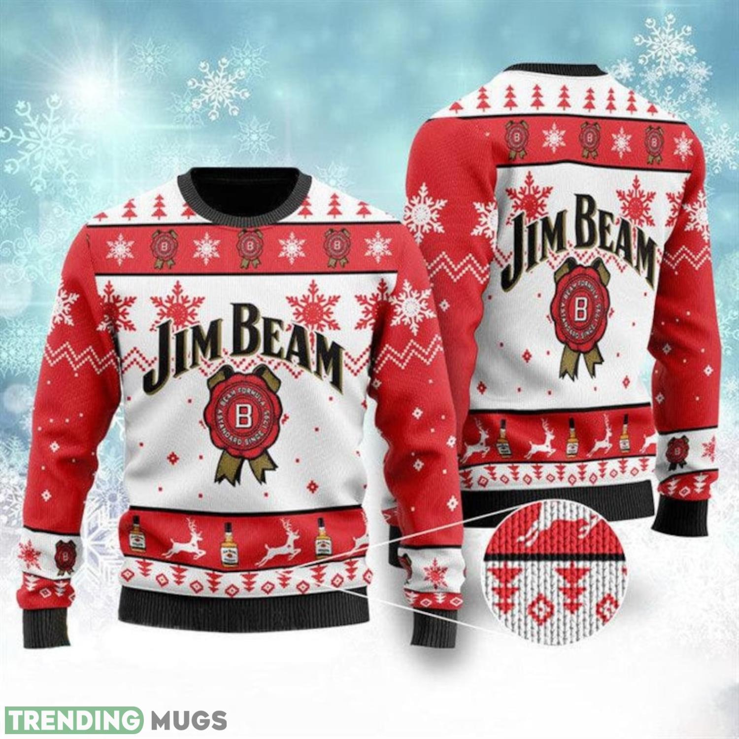 J I M B E A M Beer Lover Gift 3d All Over Printed Ugly Christmas Sweater Product Photo 1 J I M B E A M Beer Lover Gift 3d All Over Printed Ugly Christmas Sweater Product Photo 1