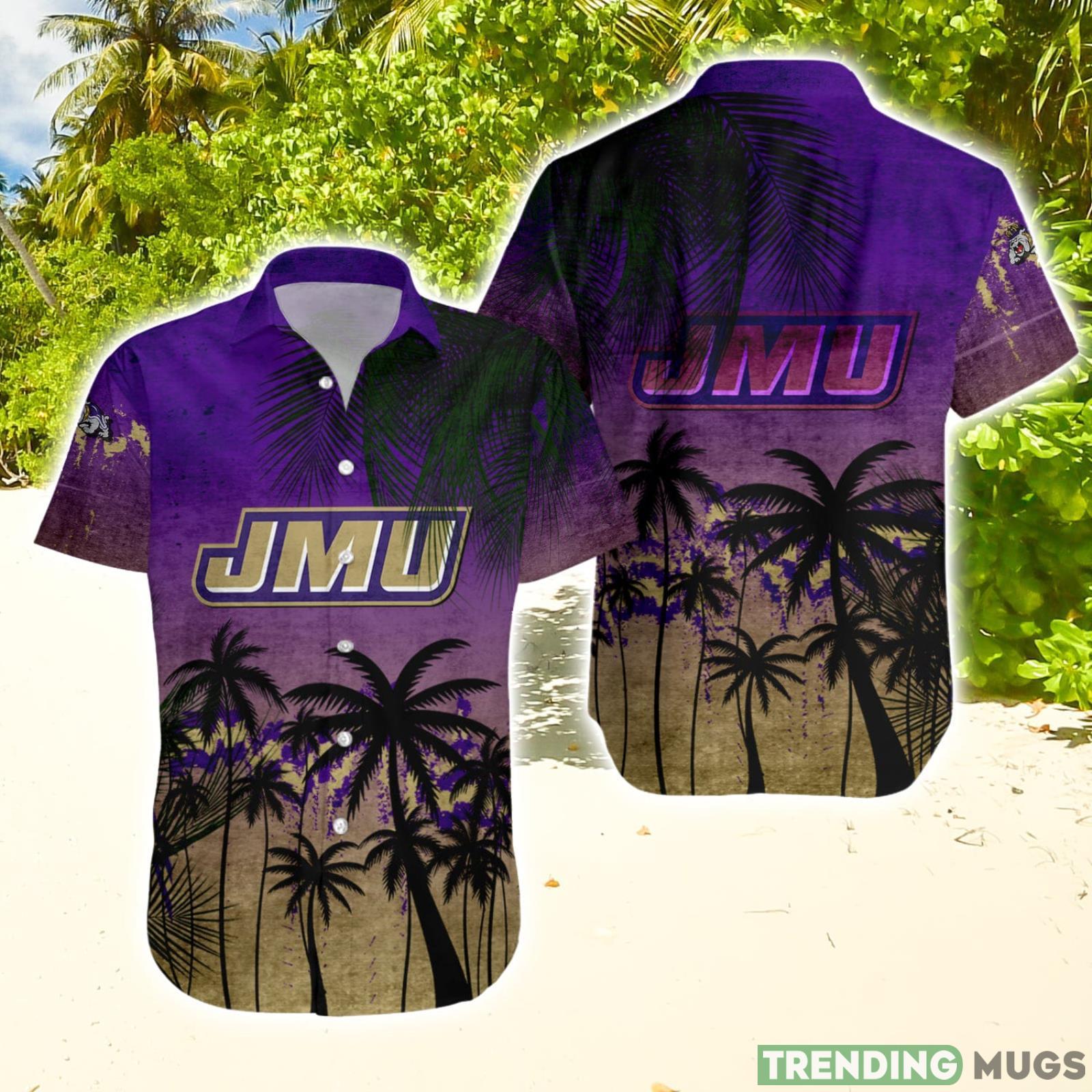 James Madison Dukes Hawaiian Shirt Summer Gift Coconut Tree Tropical Grunge Pattern For NCAA Fans Hawaiian Shirt James Madison Dukes Hawaiian Shirt Summer Gift Coconut Tree Tropical Grunge Pattern For NCAA Fans Hawaiian Shirt
