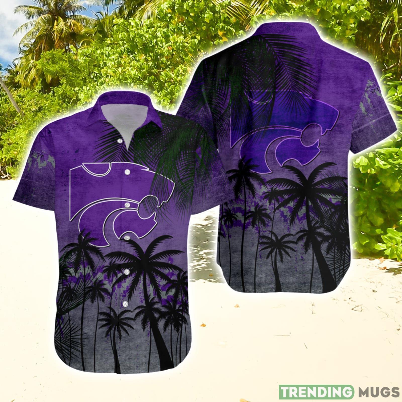 Kansas State Wildcats Hawaiian Shirt Summer Gift Coconut Tree Tropical Grunge Pattern For NCAA Fans Hawaiian Shirt Kansas State Wildcats Hawaiian Shirt Summer Gift Coconut Tree Tropical Grunge Pattern For NCAA Fans Hawaiian Shirt