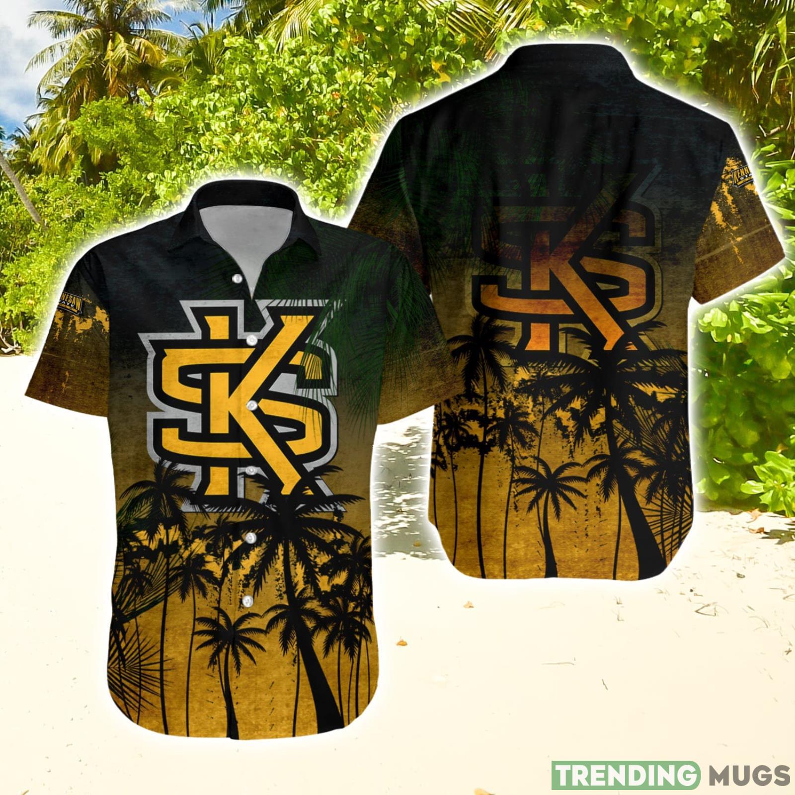 Kennesaw State Owls Hawaiian Shirt Summer Gift Coconut Tree Tropical Grunge Pattern For NCAA Fans Hawaiian Shirt Kennesaw State Owls Hawaiian Shirt Summer Gift Coconut Tree Tropical Grunge Pattern For NCAA Fans Hawaiian Shirt