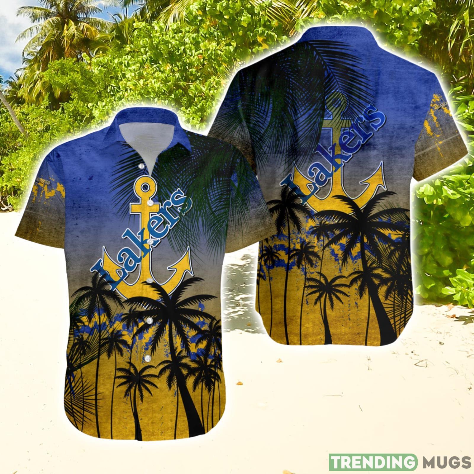 Lake Superior State Lakers Hawaiian Shirt Summer Gift Coconut Tree Tropical Grunge Pattern For NCAA Fans Hawaiian Shirt Lake Superior State Lakers Hawaiian Shirt Summer Gift Coconut Tree Tropical Grunge Pattern For NCAA Fans Hawaiian Shirt