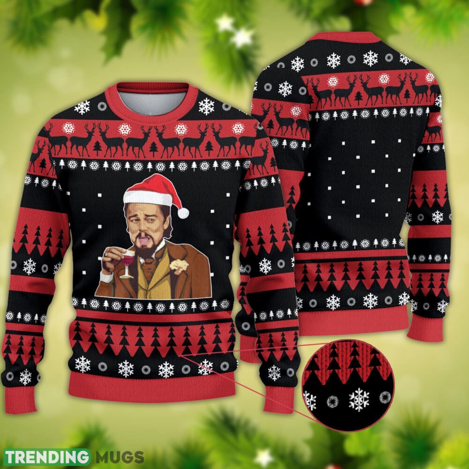 Leonardo DiCaprio Christmas 3D All Over Printed Ugly Christmas Sweater Leonardo DiCaprio Meme Christmas Sweater Product Photo 1 Leonardo DiCaprio Christmas 3D All Over Printed Ugly Christmas Sweater Leonardo DiCaprio Meme Christmas Sweater Product Photo 1