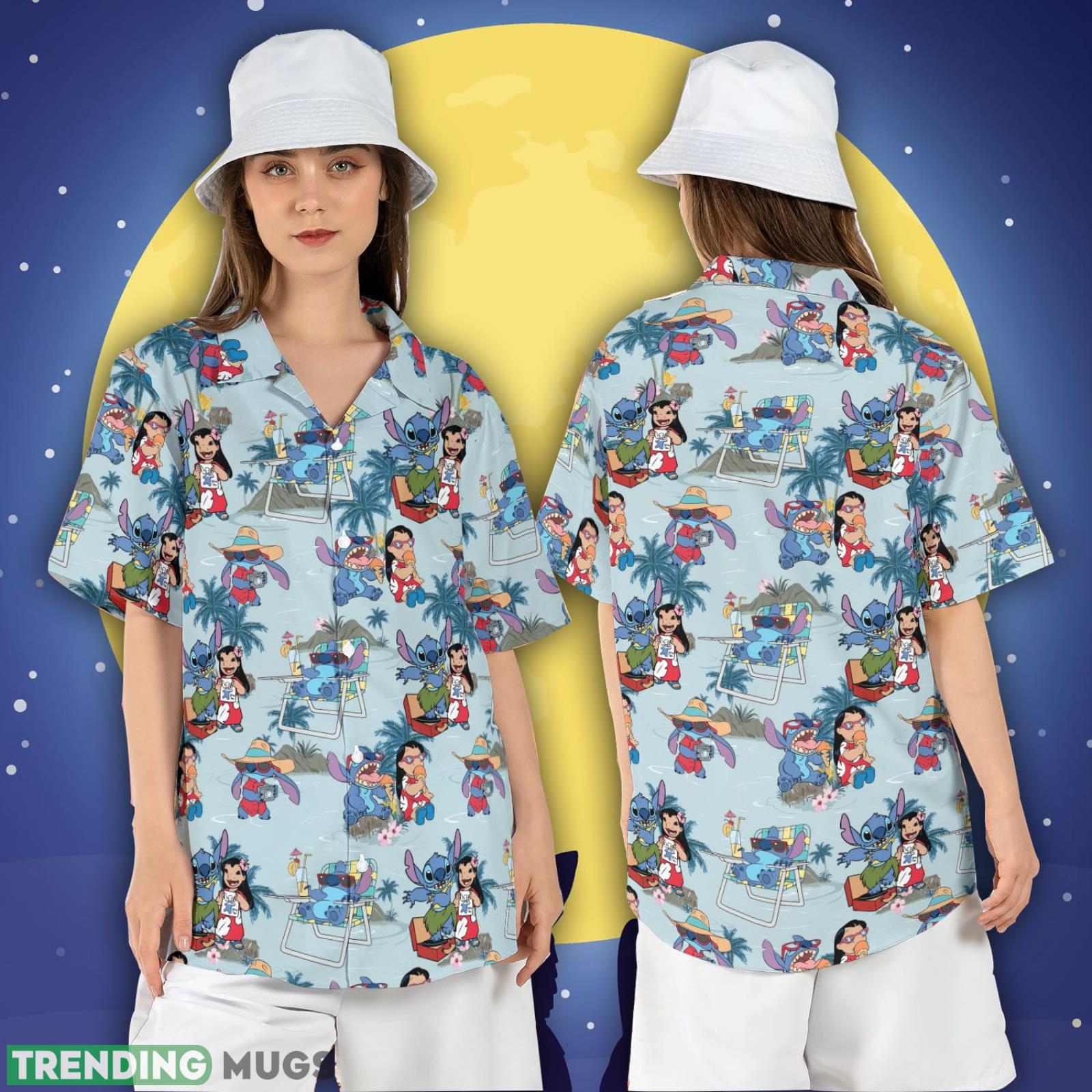 Lilo and Stitch Beach Hawaiian Shirt Cute Stitch Tropical Short Sleeve Shirt Disneyland Summer Vacation Hawaii Shirt Product Photo 1 Lilo and Stitch Beach Hawaiian Shirt Cute Stitch Tropical Short Sleeve Shirt Disneyland Summer Vacation Hawaii Shirt Product Photo 1