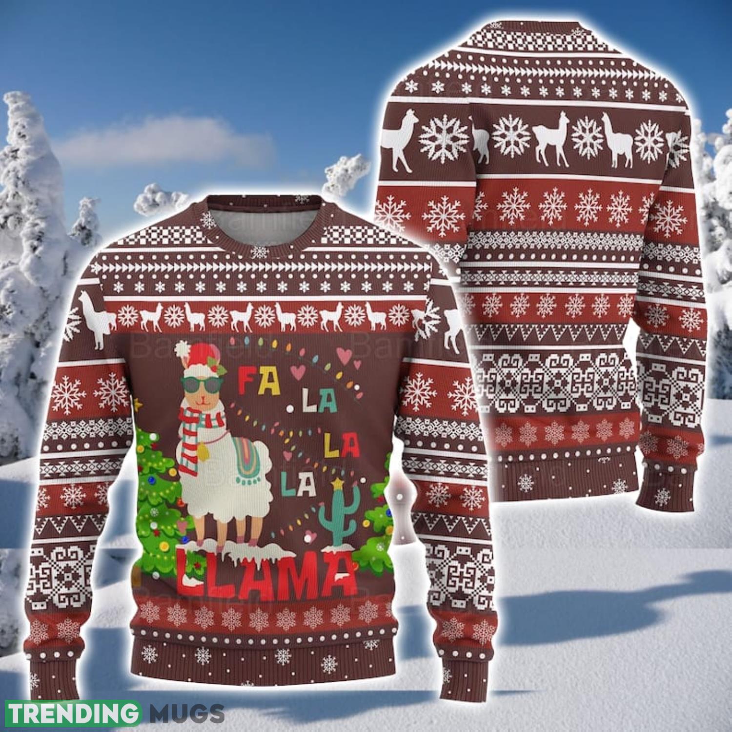Llama Ugly Christmas Sweater Men And Women Christmas Gift Sweater Product Photo 1 Llama Ugly Christmas Sweater Men And Women Christmas Gift Sweater Product Photo 1