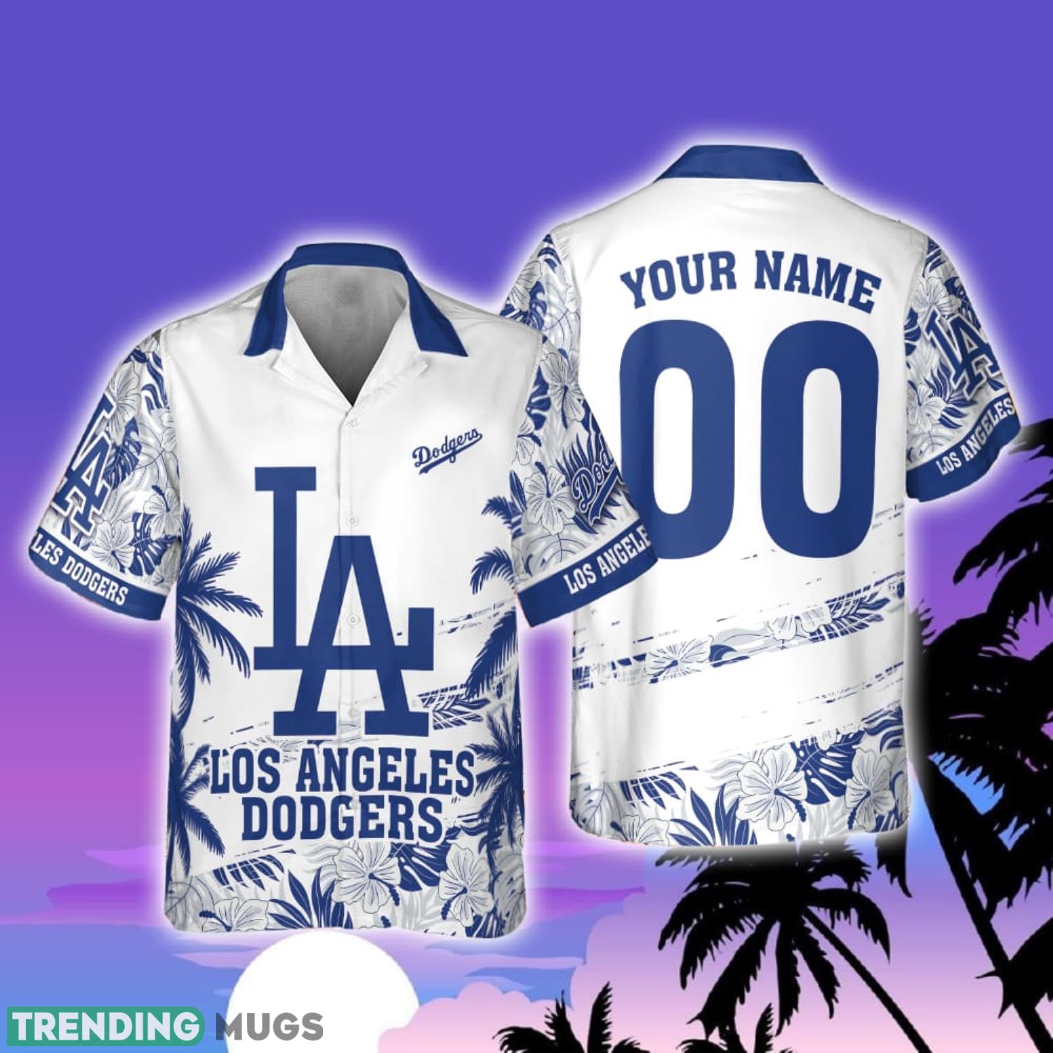 Los Angeles Dodgers MLB Custom Name And Number Flower Pattern Summer 3D Hawaiian Shirt Summer Sport Gift Product Photo 1 Los Angeles Dodgers MLB Custom Name And Number Flower Pattern Summer 3D Hawaiian Shirt Summer Sport Gift Product Photo 1
