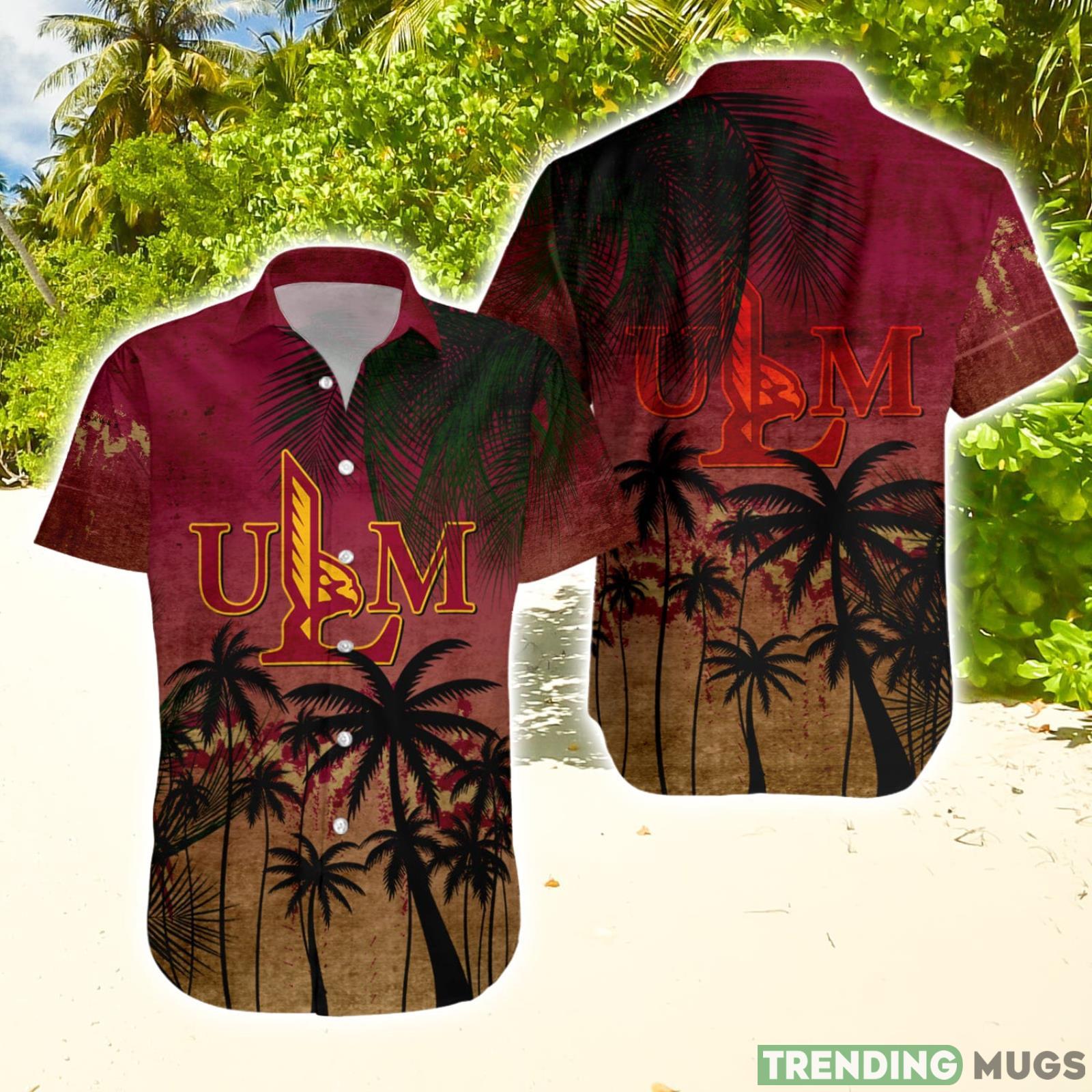 Louisiana Monroe Warhawks Hawaiian Shirt Summer Gift Coconut Tree Tropical Grunge Pattern For NCAA Fans Hawaiian Shirt Louisiana Monroe Warhawks Hawaiian Shirt Summer Gift Coconut Tree Tropical Grunge Pattern For NCAA Fans Hawaiian Shirt