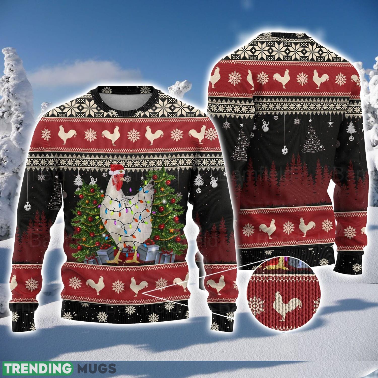 Love Chicken Light Ugly Christmas Sweater Men And Women Christmas Gift Men And Women Sweater Product Photo 1 Love Chicken Light Ugly Christmas Sweater Men And Women Christmas Gift Men And Women Sweater Product Photo 1