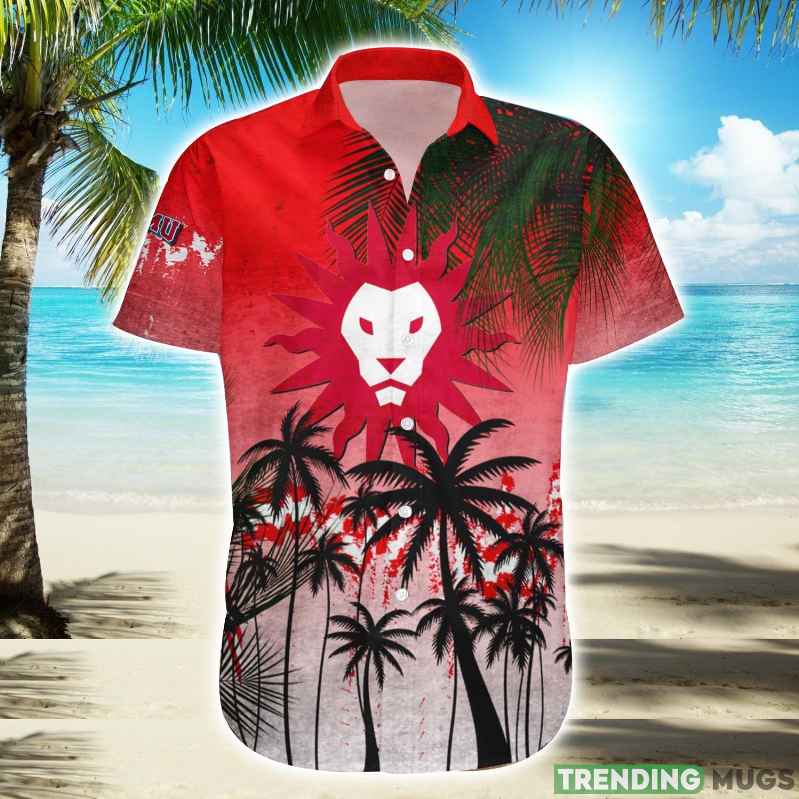 Loyola Marymount Lions Hawaiian Shirt Summer Gift Coconut Tree Tropical Grunge Pattern For NCAA Fans Product Photo 1 Loyola Marymount Lions Hawaiian Shirt Summer Gift Coconut Tree Tropical Grunge Pattern For NCAA Fans Product Photo 1