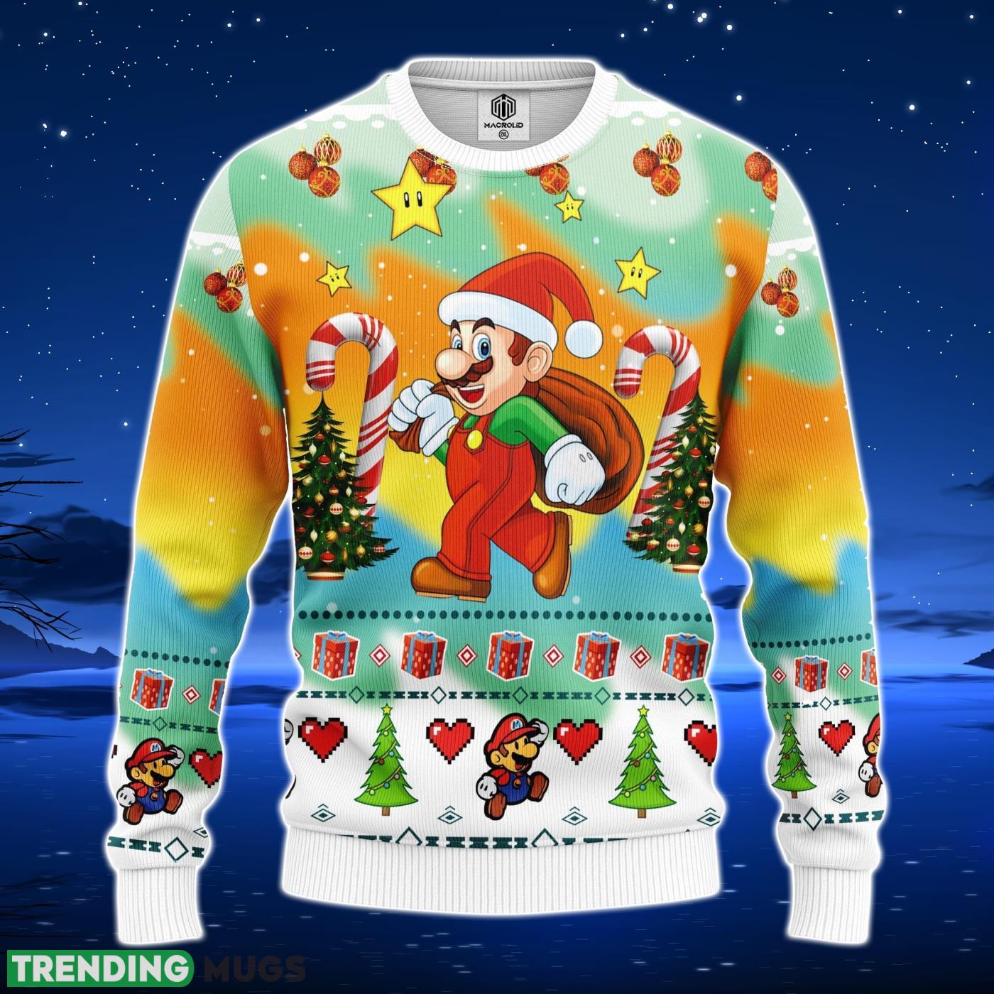 Mario Ugly Christmas Sweater Amazing Gift Men And Women Christmas Gift Product Photo 1