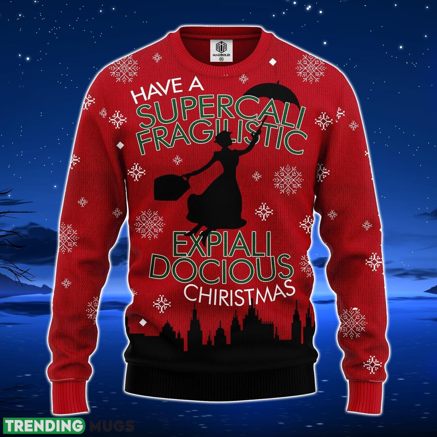 Mary Poppins Ugly Christmas Sweater Amazing Gift Men And Women Christmas Gift Product Photo 1