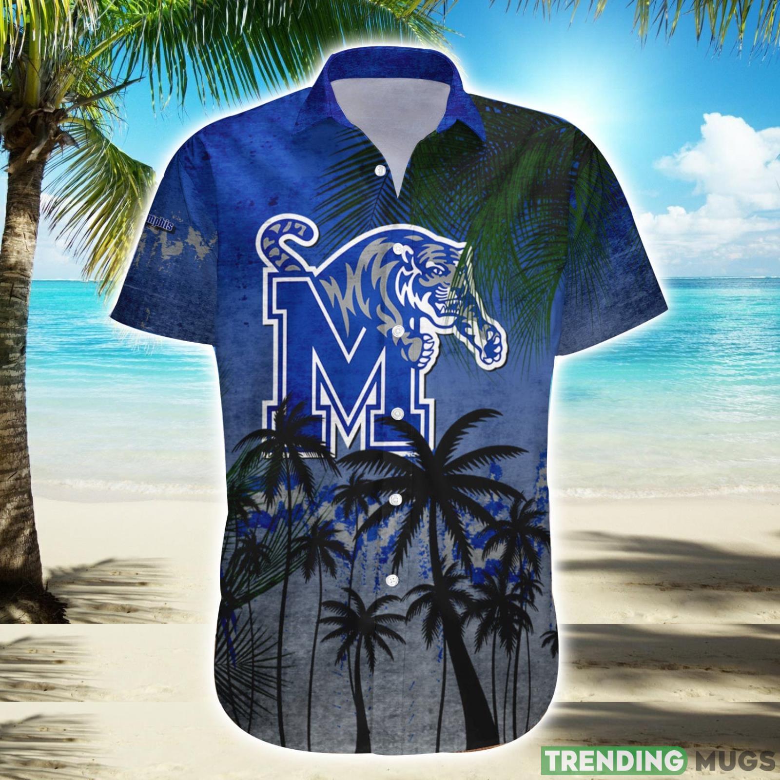Memphis Tigers Hawaiian Shirt Summer Gift Coconut Tree Tropical Grunge Pattern For NCAA Fans Product Photo 1 Memphis Tigers Hawaiian Shirt Summer Gift Coconut Tree Tropical Grunge Pattern For NCAA Fans Product Photo 1