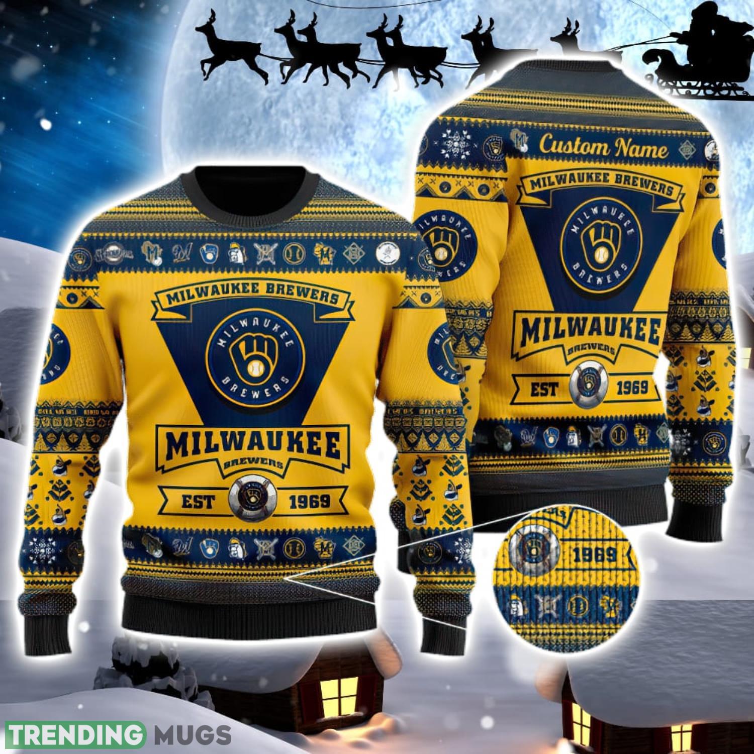 Michigan Wolverines Logo Custom Name For Football Fans Ugly Christmas Sweater Christmas Gift Product Photo 1 Michigan Wolverines Logo Custom Name For Football Fans Ugly Christmas Sweater Christmas Gift Product Photo 1