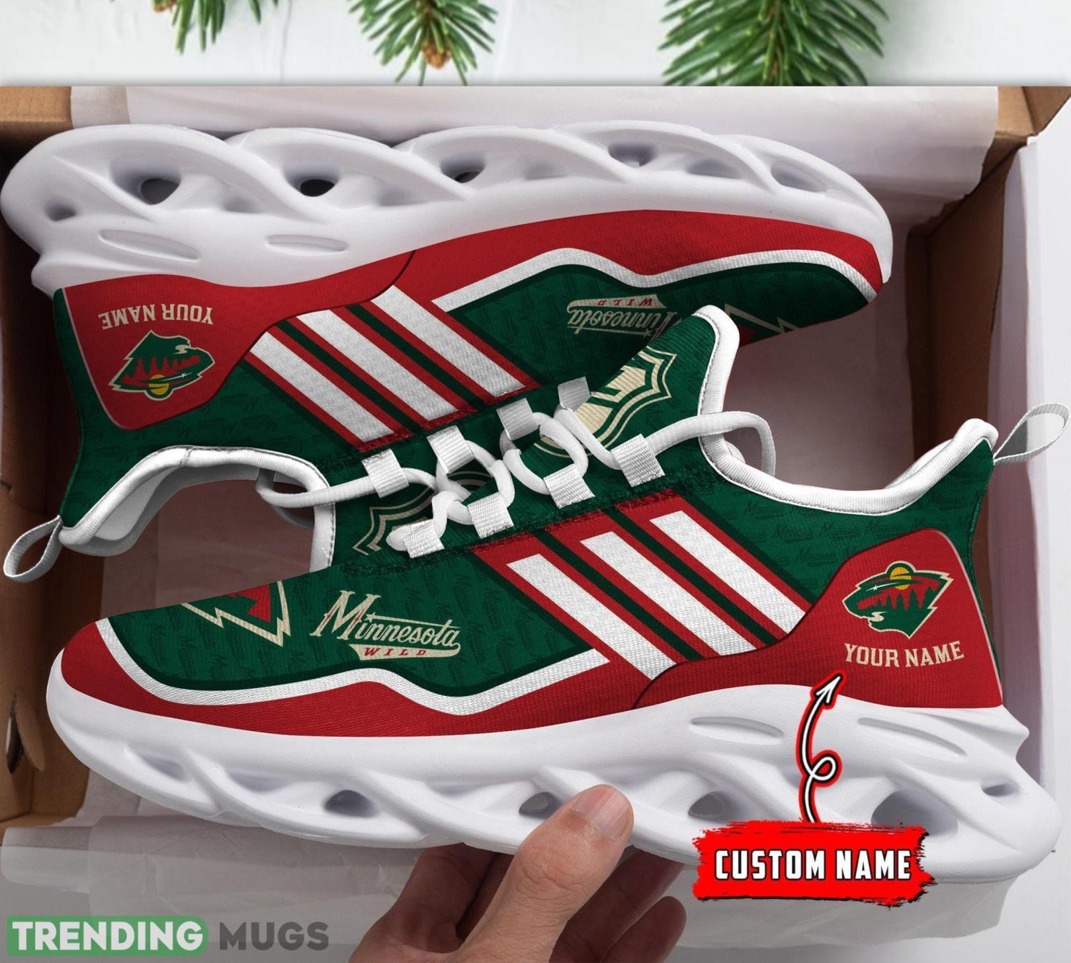 Minnesota Wild Personalized Max Soul Chunky Sneakers Custom Name Running Shoes Product Photo 1