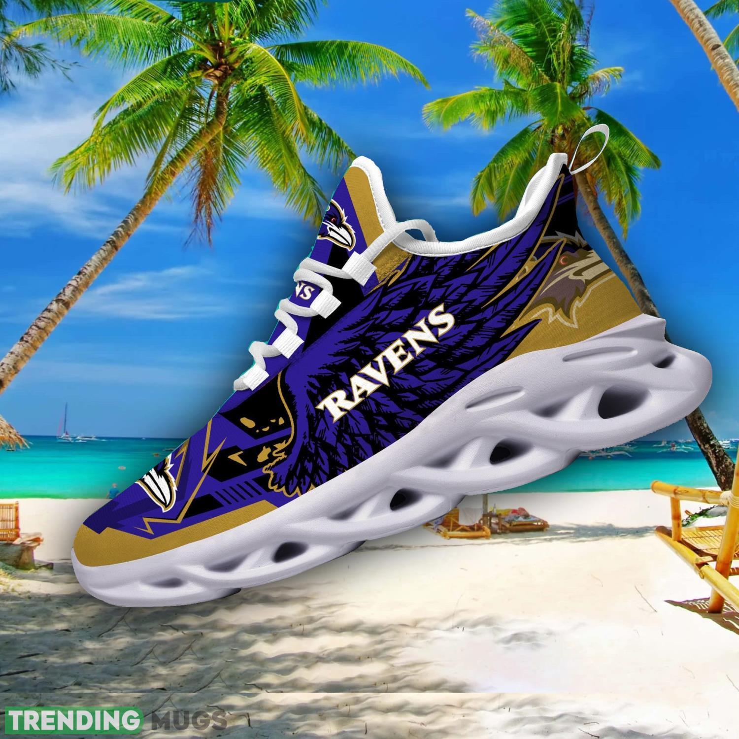 NFL Baltimore Ravens Team Personalized Name Max Soul Sneakers Men Women Shoes Max Soul NFL Baltimore Ravens Team Personalized Name Max Soul Sneakers Men Women Shoes Max Soul