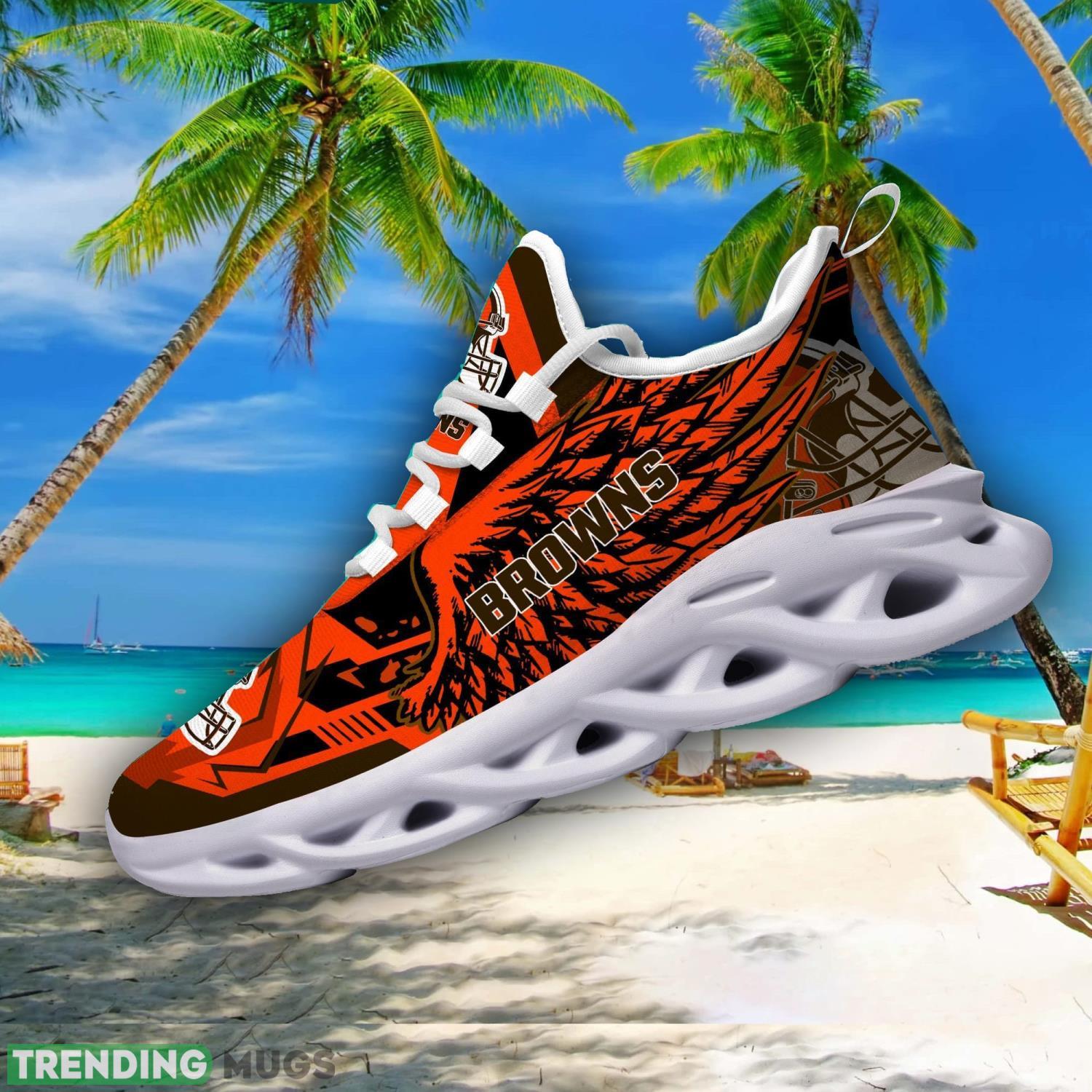 NFL Cleveland Browns Team Personalized Name Max Soul Sneakers Men Women Shoes Max Soul NFL Cleveland Browns Team Personalized Name Max Soul Sneakers Men Women Shoes Max Soul