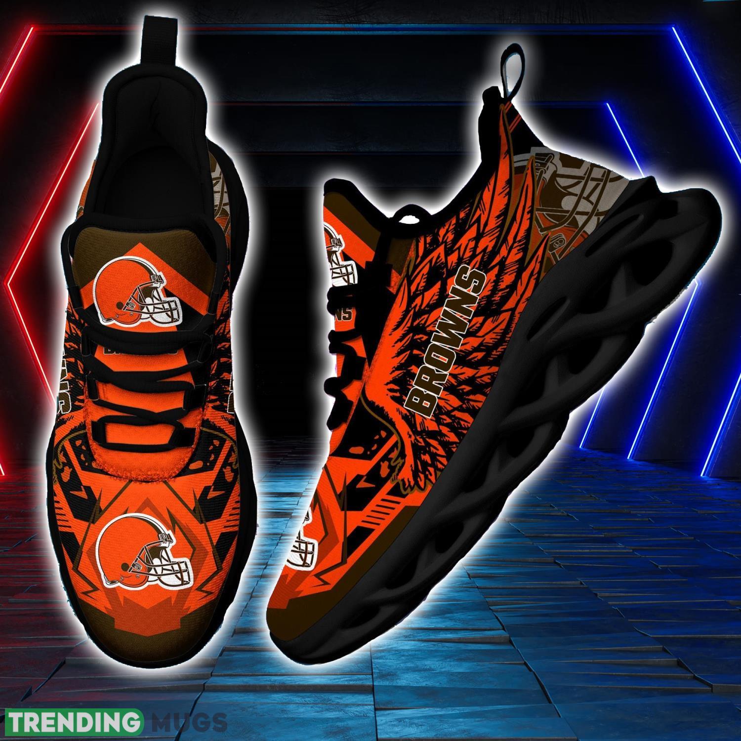 NFL Cleveland Browns Team Personalized Name Max Soul Sneakers Men Women Shoes Max Soul NFL Cleveland Browns Team Personalized Name Max Soul Sneakers Men Women Shoes Max Soul