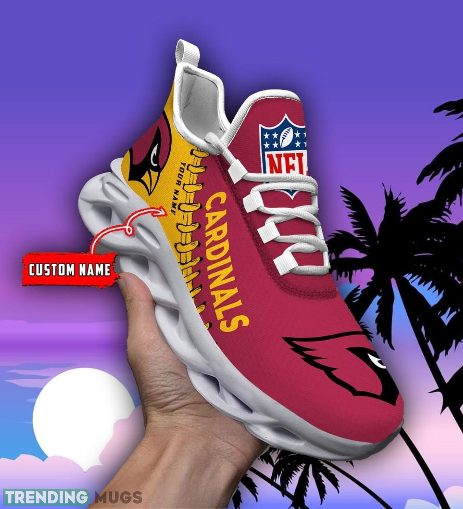 NFL – Custom name – Arizona Cardinals Personalized Max Soul Shoes V2 – DS001_1 Product Photo 1 NFL – Custom name – Arizona Cardinals Personalized Max Soul Shoes V2 – DS001_1 Product Photo 1