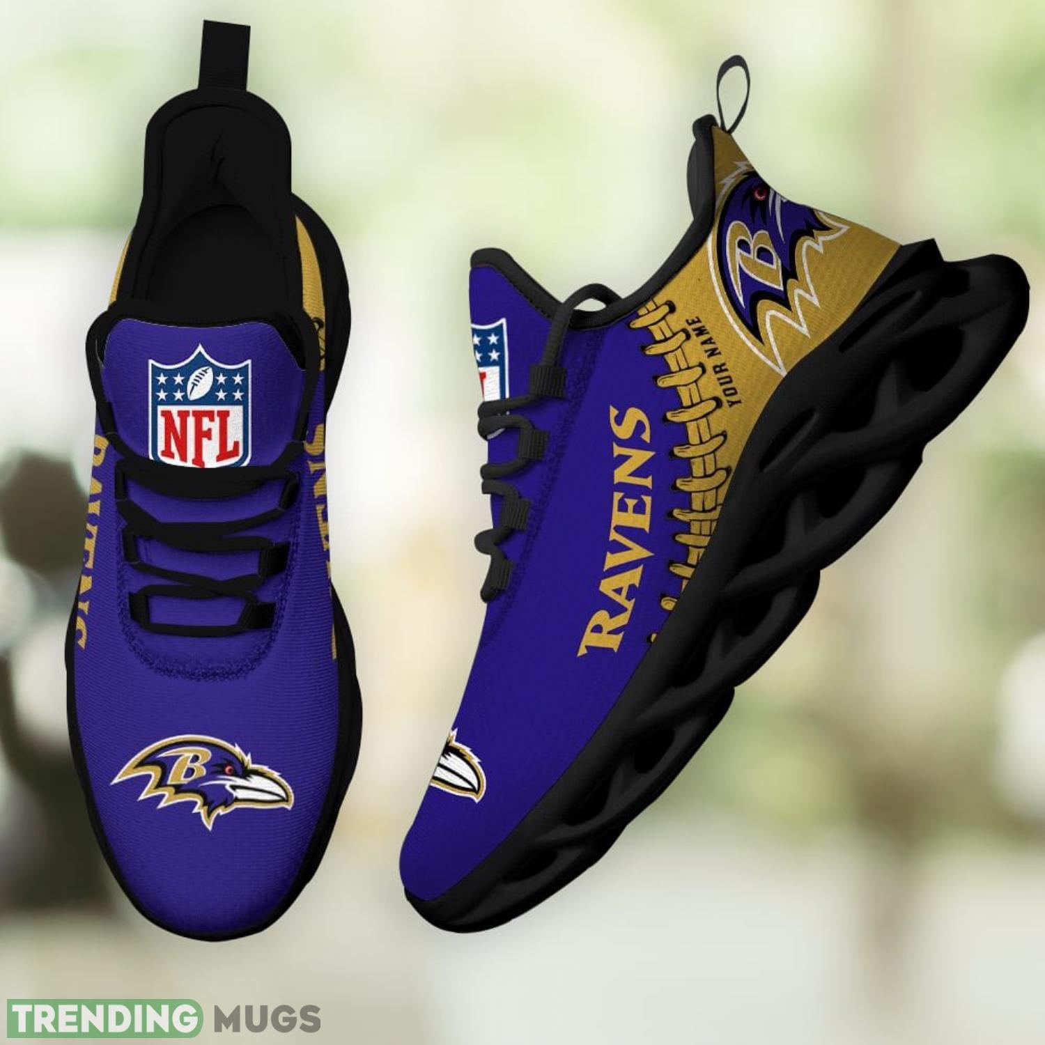 Nfl Custom Name Baltimore Ravens Personalized Name Max Soul Shoes Ultra Running Sneakers Max Soul Nfl Custom Name Baltimore Ravens Personalized Name Max Soul Shoes Ultra Running Sneakers Max Soul
