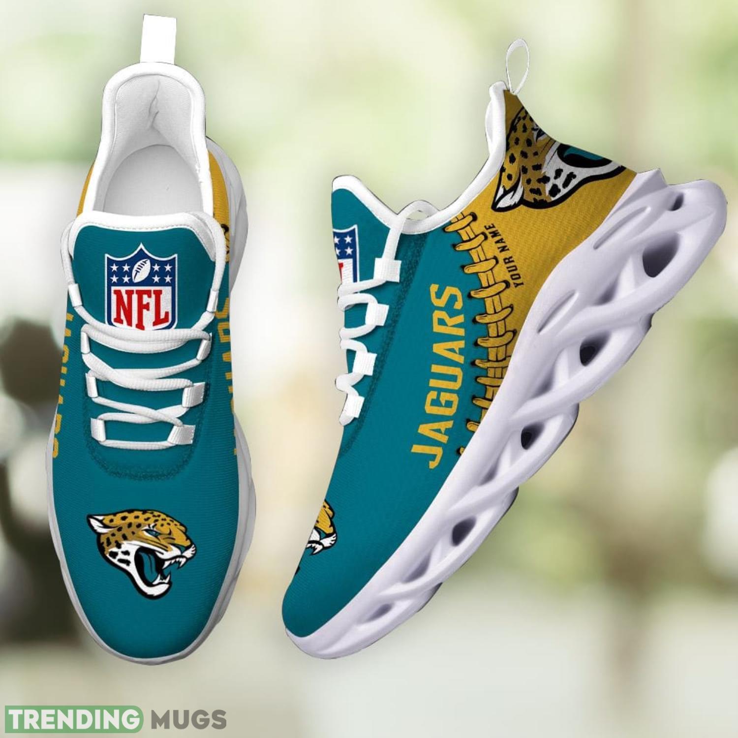 Nfl Custom Name Jacksonville Jaguars Personalized Name Max Soul Shoes Ultra Running Sneakers Max Soul Nfl Custom Name Jacksonville Jaguars Personalized Name Max Soul Shoes Ultra Running Sneakers Max Soul