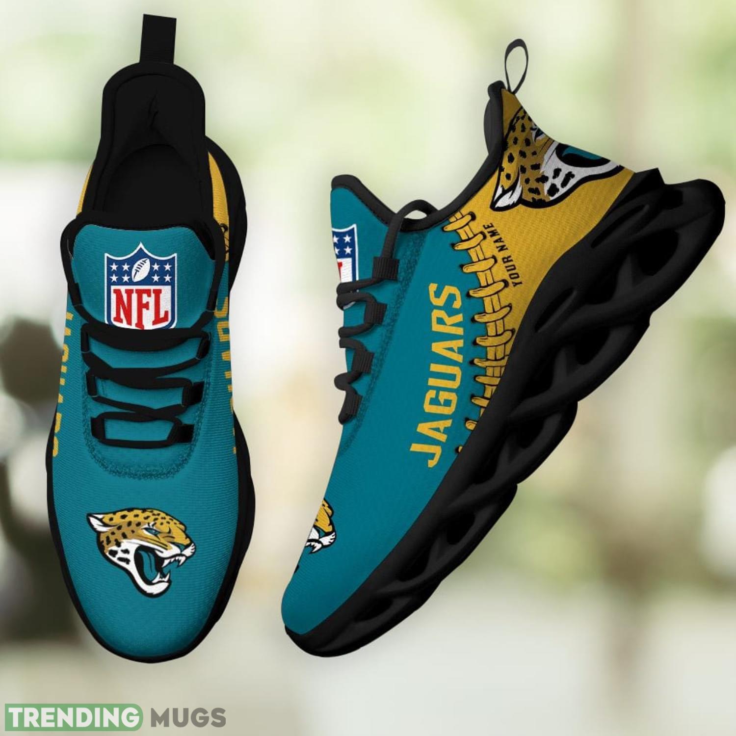 Nfl Custom Name Jacksonville Jaguars Personalized Name Max Soul Shoes Ultra Running Sneakers Max Soul Nfl Custom Name Jacksonville Jaguars Personalized Name Max Soul Shoes Ultra Running Sneakers Max Soul