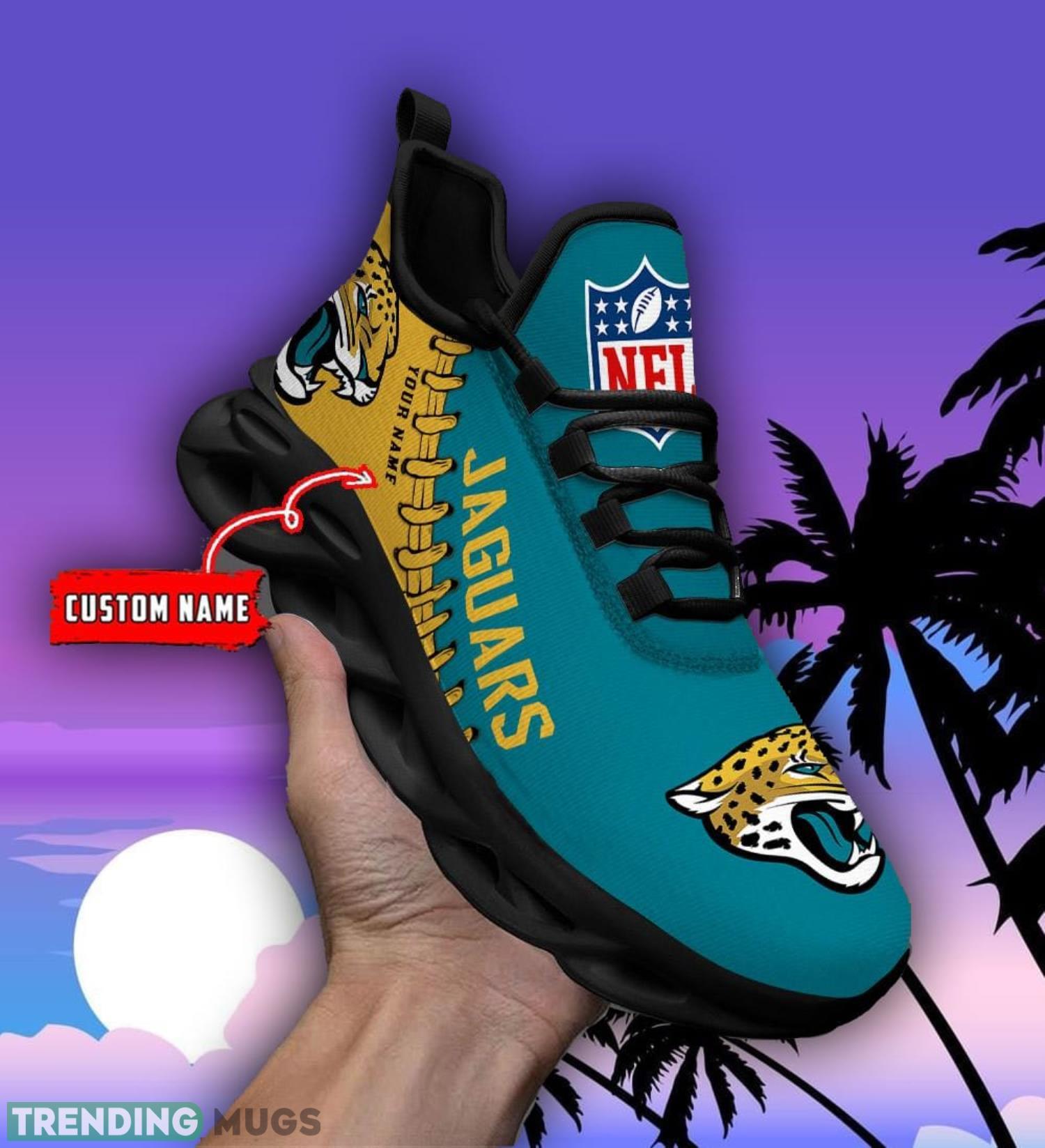 Nfl Custom Name Jacksonville Jaguars Personalized Name Max Soul Shoes Ultra Running Sneakers Max Soul Nfl Custom Name Jacksonville Jaguars Personalized Name Max Soul Shoes Ultra Running Sneakers Max Soul