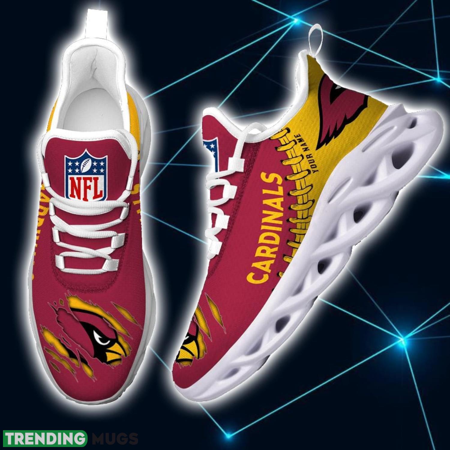 NFL Custom Name Shoes Arizona Cardinals 3D Max Soul Shoes Running Sneakers Max Soul NFL Custom Name Shoes Arizona Cardinals 3D Max Soul Shoes Running Sneakers Max Soul