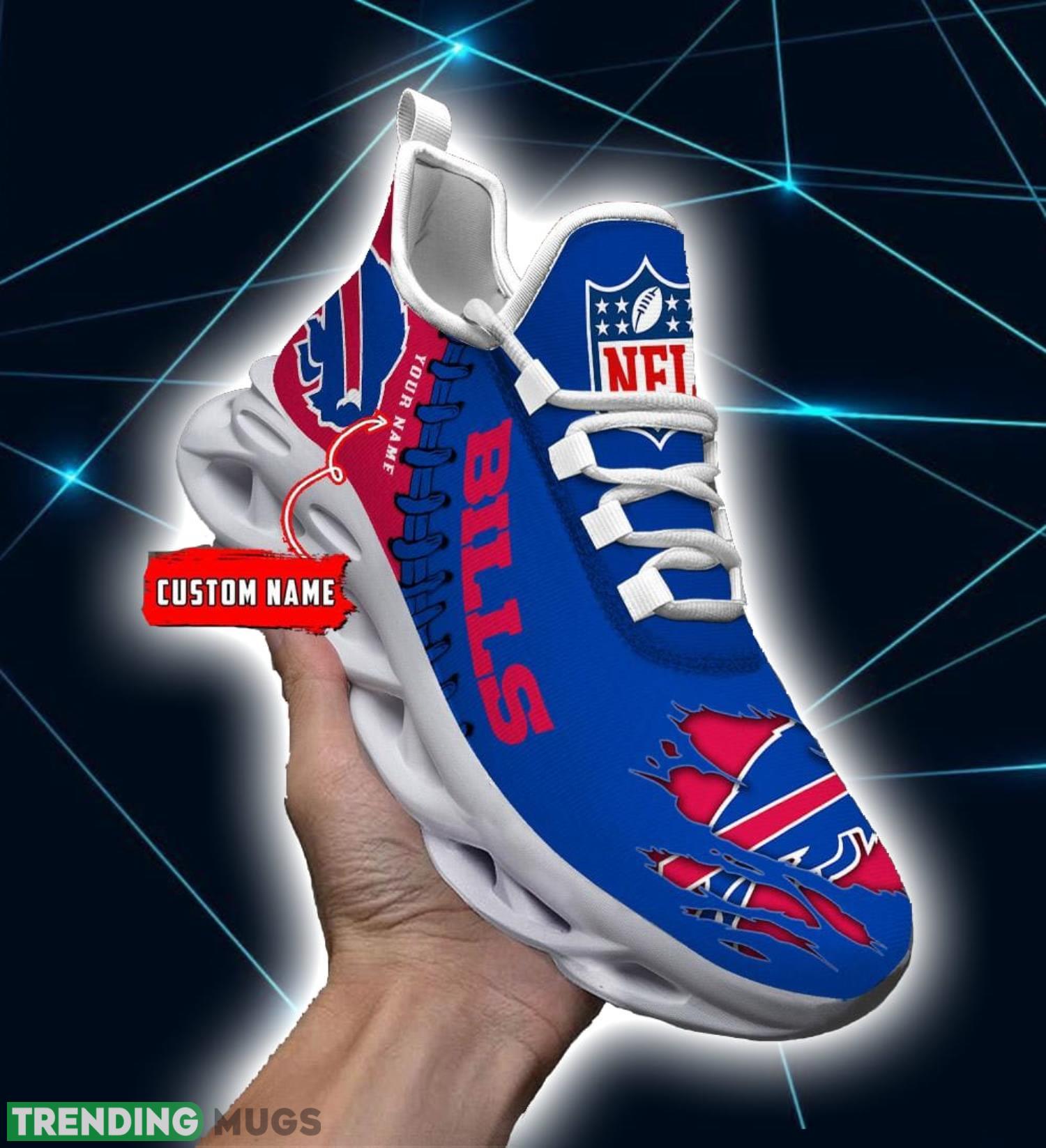 NFL Custom Name Shoes Buffalo Bills 3D Max Soul Shoes Running Sneakers Product Photo 1 NFL Custom Name Shoes Buffalo Bills 3D Max Soul Shoes Running Sneakers Product Photo 1