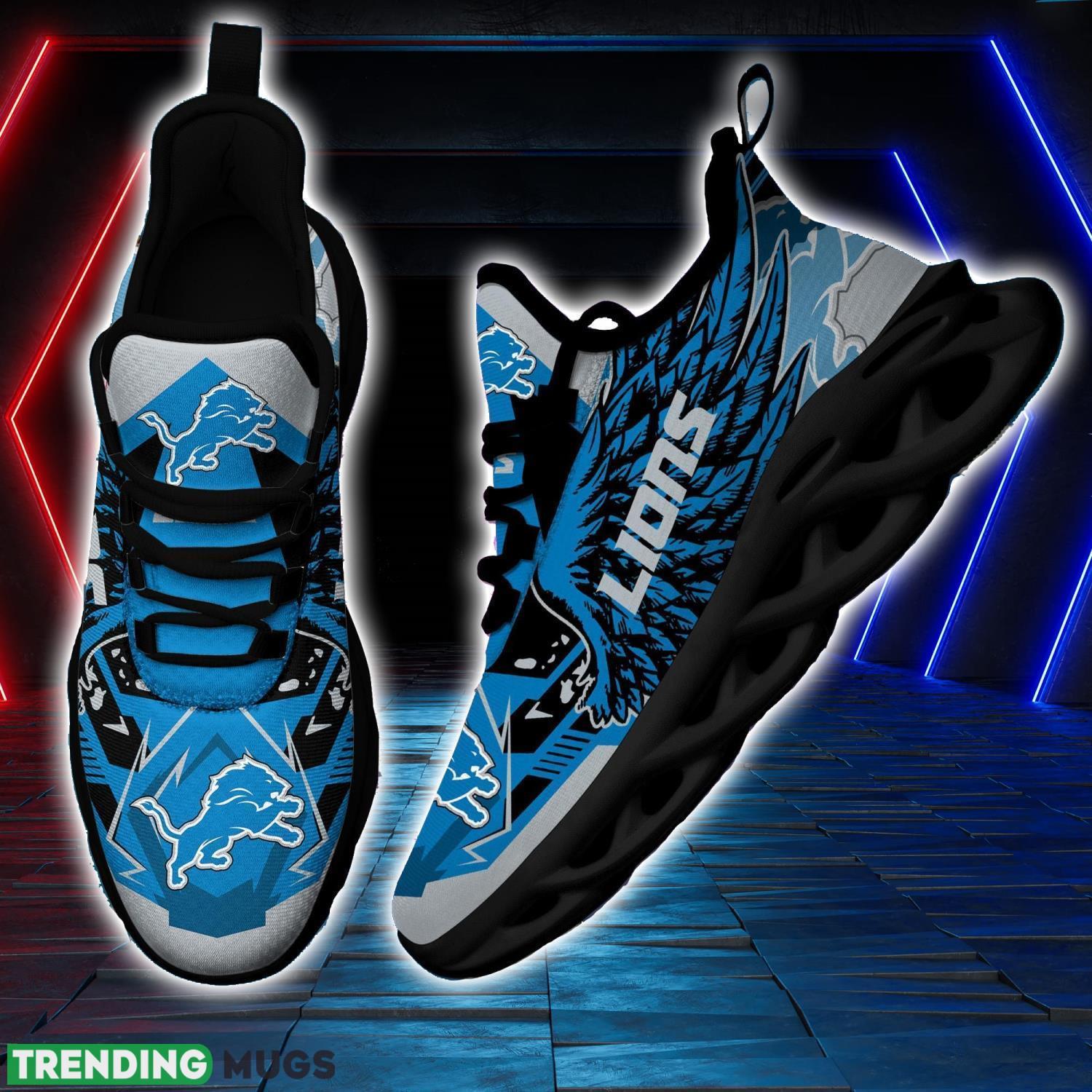 NFL Detroit Lions Team Personalized Name Max Soul Sneakers Men Women Shoes Max Soul NFL Detroit Lions Team Personalized Name Max Soul Sneakers Men Women Shoes Max Soul