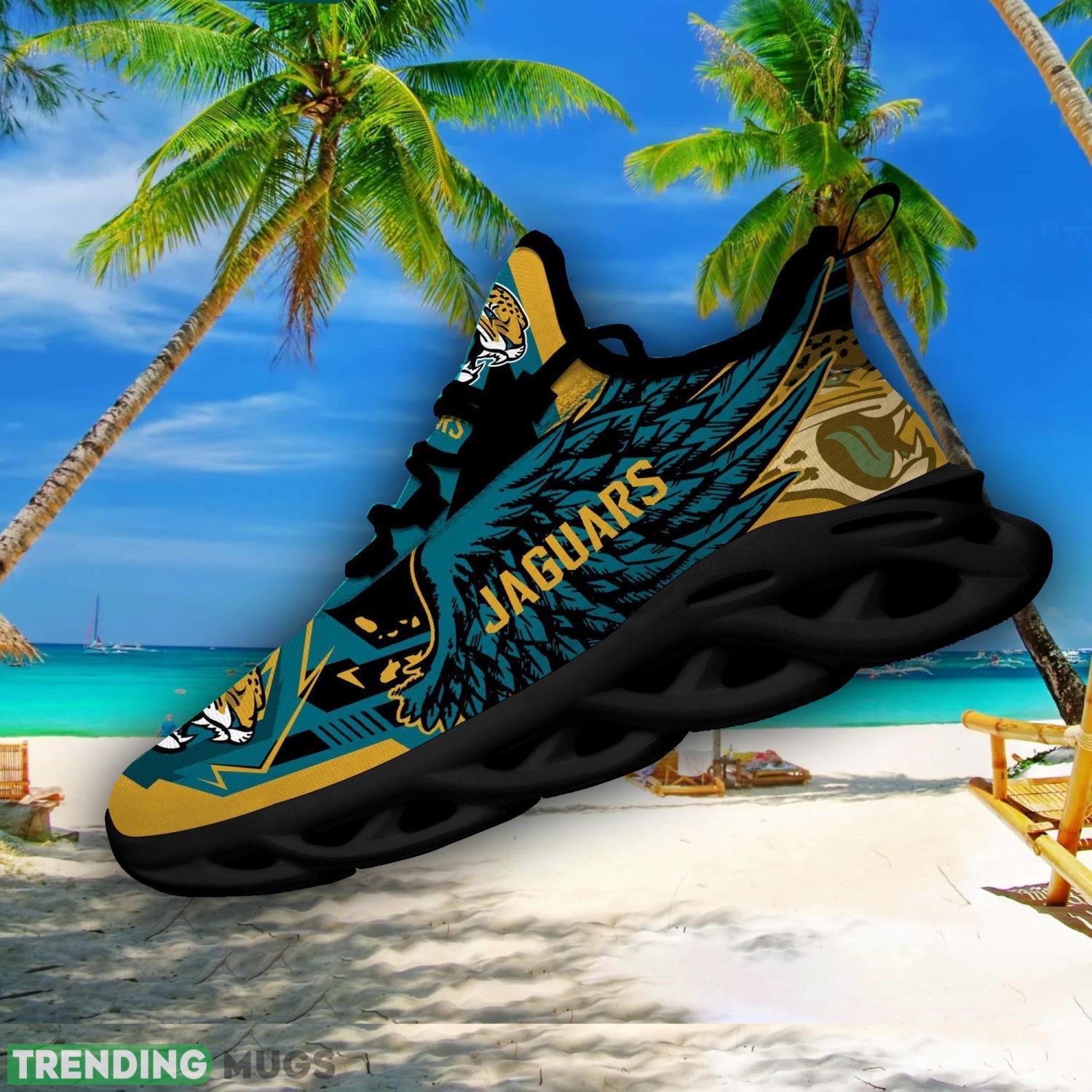 NFL Jacksonville Jaguars Team Personalized Name Max Soul Sneakers Men Women Shoes Max Soul NFL Jacksonville Jaguars Team Personalized Name Max Soul Sneakers Men Women Shoes Max Soul