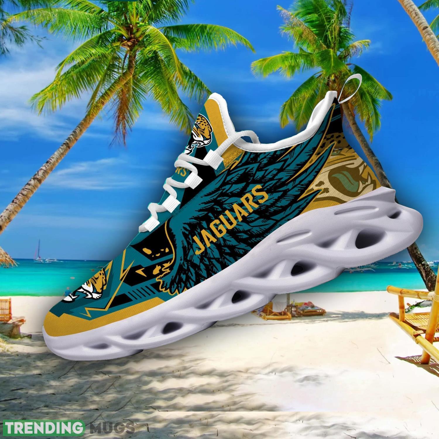 NFL Jacksonville Jaguars Team Personalized Name Max Soul Sneakers Men Women Shoes Max Soul NFL Jacksonville Jaguars Team Personalized Name Max Soul Sneakers Men Women Shoes Max Soul