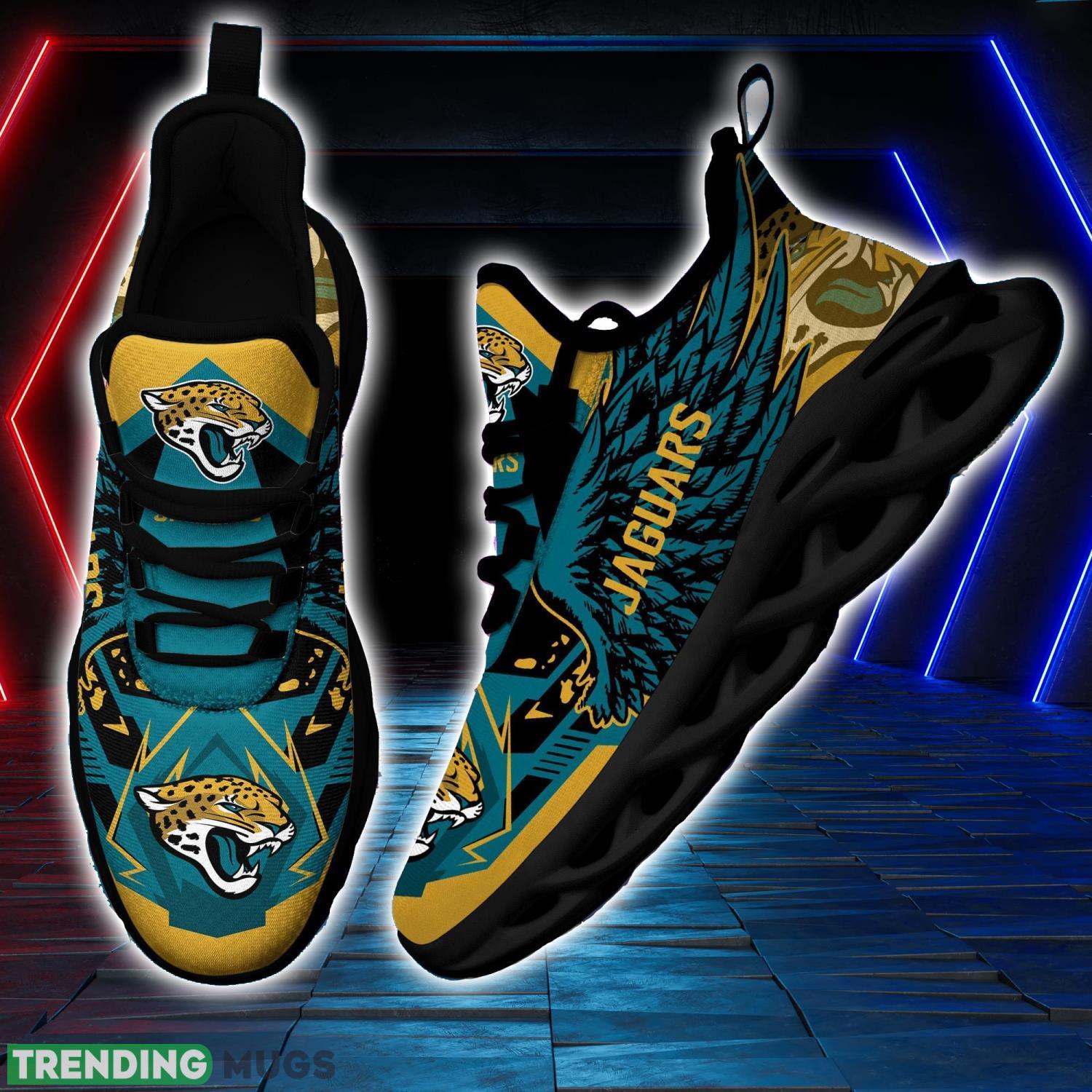 NFL Jacksonville Jaguars Team Personalized Name Max Soul Sneakers Men Women Shoes Max Soul NFL Jacksonville Jaguars Team Personalized Name Max Soul Sneakers Men Women Shoes Max Soul