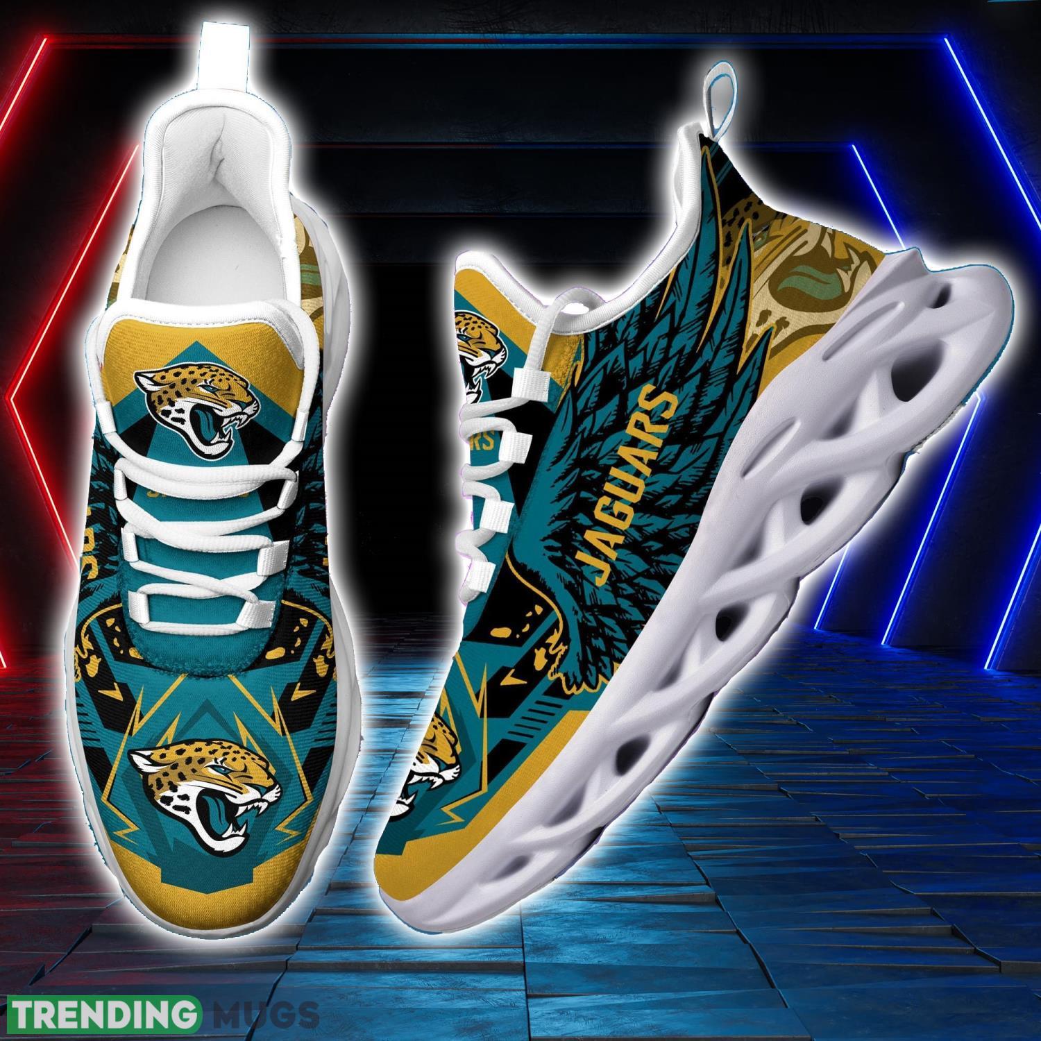 NFL Jacksonville Jaguars Team Personalized Name Max Soul Sneakers Men Women Shoes Product Photo 1 NFL Jacksonville Jaguars Team Personalized Name Max Soul Sneakers Men Women Shoes Product Photo 1