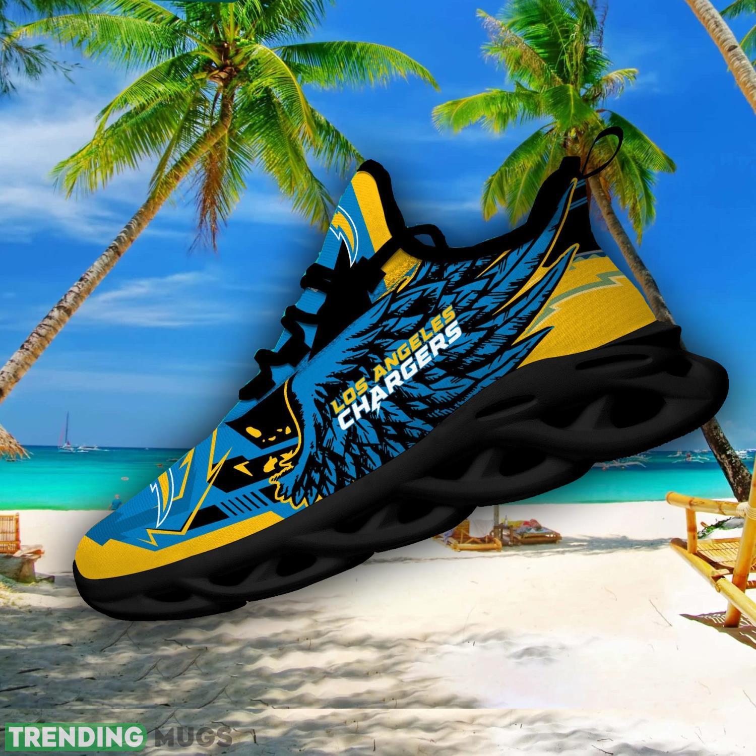 NFL Los Angeles Chargers Team Personalized Name Max Soul Sneakers Men Women Shoes Max Soul NFL Los Angeles Chargers Team Personalized Name Max Soul Sneakers Men Women Shoes Max Soul