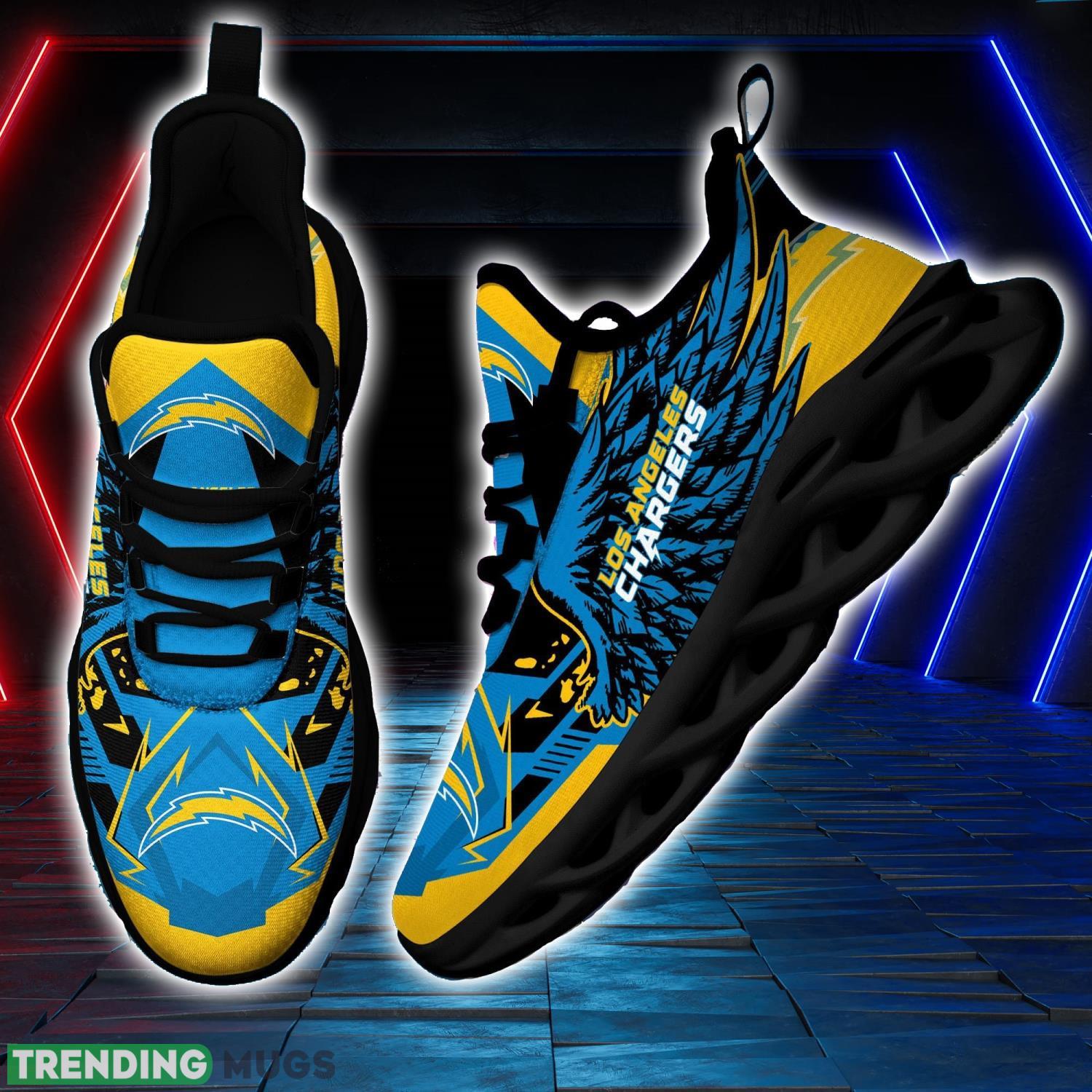 NFL Los Angeles Chargers Team Personalized Name Max Soul Sneakers Men Women Shoes Max Soul NFL Los Angeles Chargers Team Personalized Name Max Soul Sneakers Men Women Shoes Max Soul