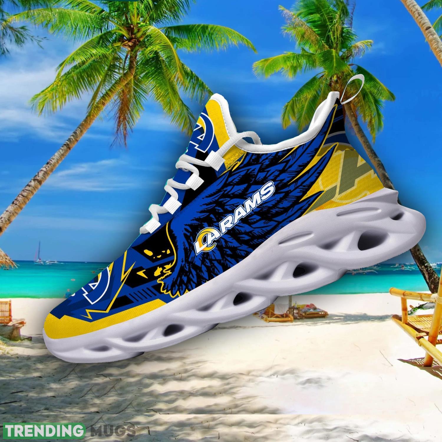 NFL Los Angeles Rams Team Personalized Name Max Soul Sneakers Men Women Shoes Max Soul NFL Los Angeles Rams Team Personalized Name Max Soul Sneakers Men Women Shoes Max Soul