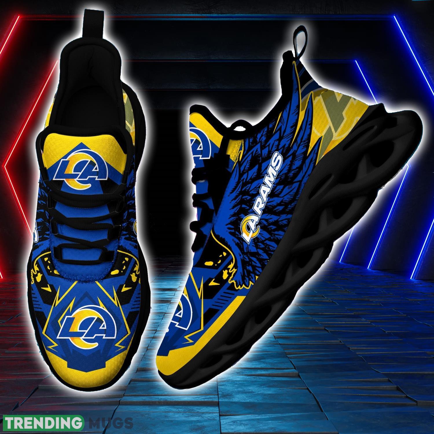 NFL Los Angeles Rams Team Personalized Name Max Soul Sneakers Men Women Shoes Max Soul NFL Los Angeles Rams Team Personalized Name Max Soul Sneakers Men Women Shoes Max Soul