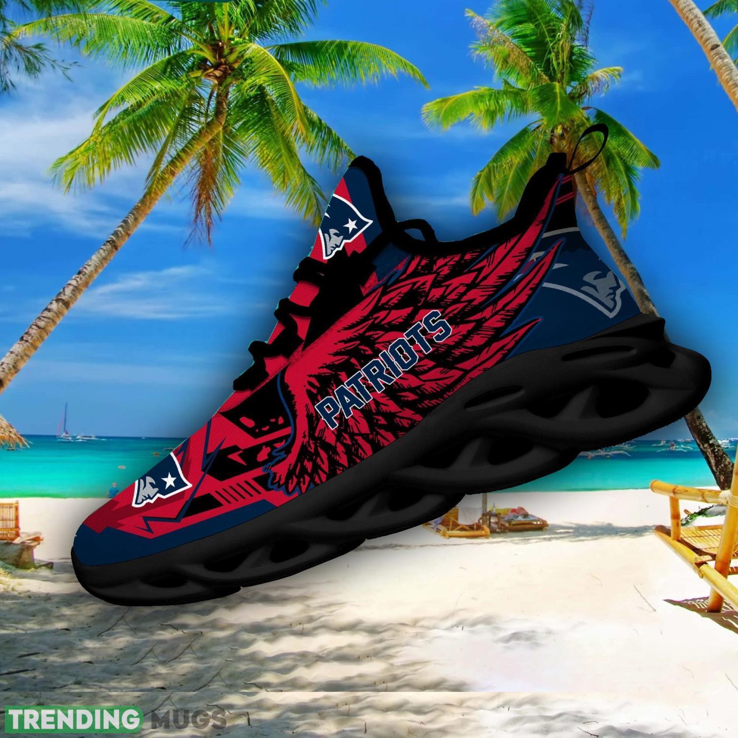 NFL New England Patriots Team Personalized Name Max Soul Sneakers Men Women Shoes Max Soul NFL New England Patriots Team Personalized Name Max Soul Sneakers Men Women Shoes Max Soul