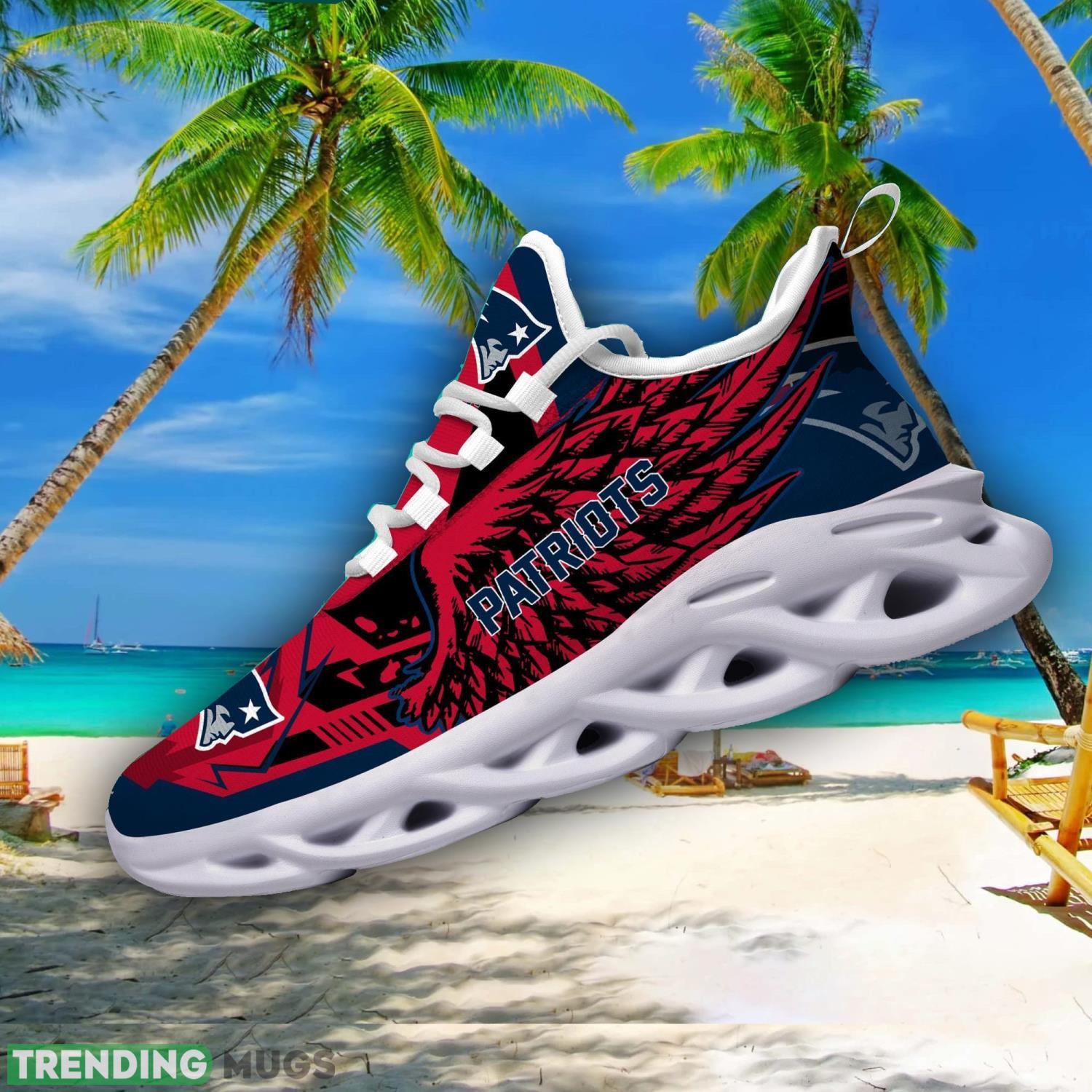 NFL New England Patriots Team Personalized Name Max Soul Sneakers Men Women Shoes Max Soul NFL New England Patriots Team Personalized Name Max Soul Sneakers Men Women Shoes Max Soul