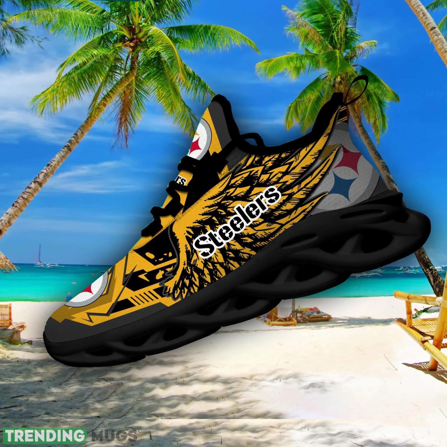 NFL Pittsburgh Steelers Team Personalized Name Max Soul Sneakers Men Women Shoes Max Soul NFL Pittsburgh Steelers Team Personalized Name Max Soul Sneakers Men Women Shoes Max Soul