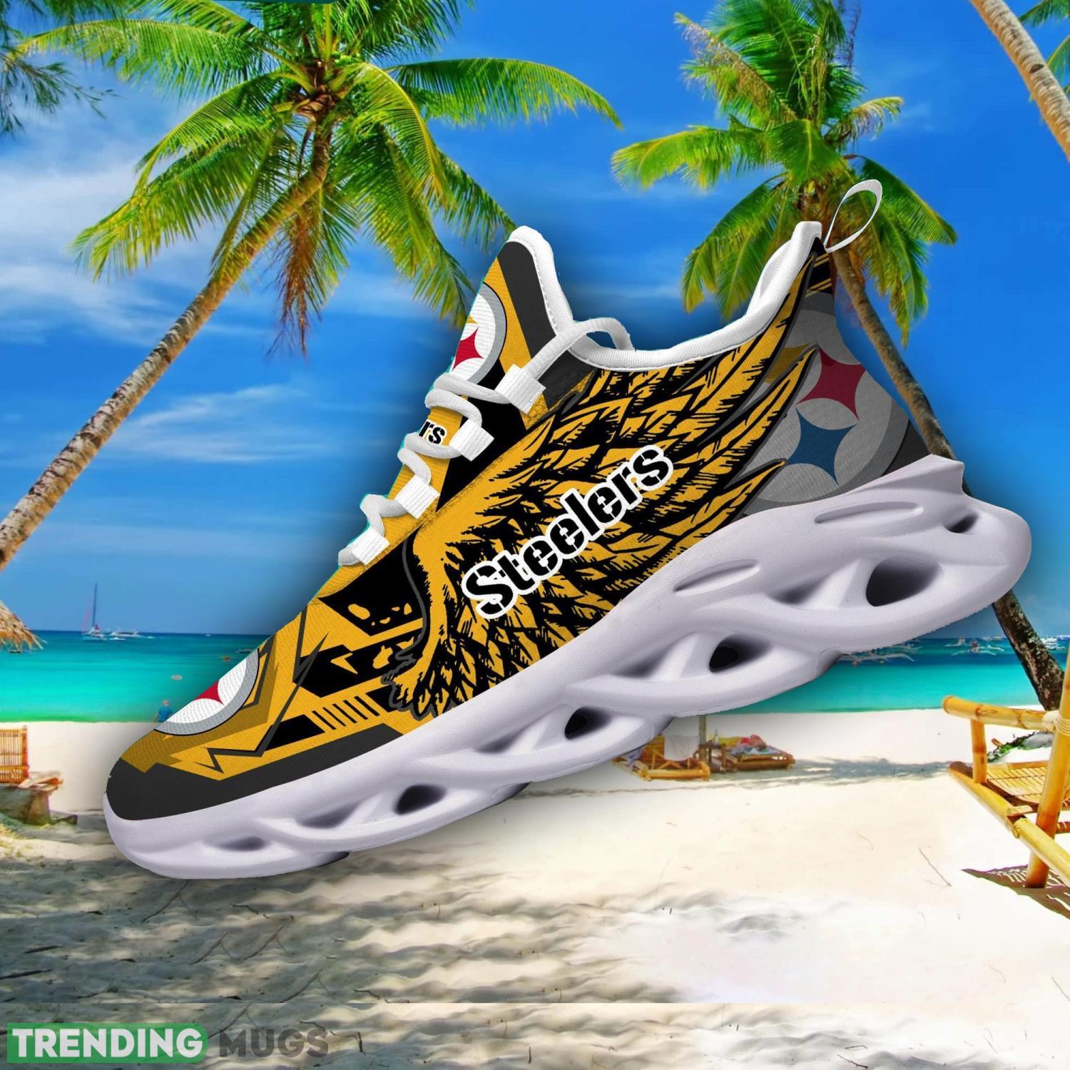 NFL Pittsburgh Steelers Team Personalized Name Max Soul Sneakers Men Women Shoes Max Soul NFL Pittsburgh Steelers Team Personalized Name Max Soul Sneakers Men Women Shoes Max Soul