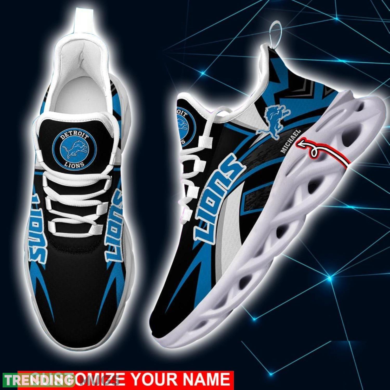 NFL Running Shoes Detroit Lions Personalized Max Soul Shoes Sport Fans Sneakers Product Photo 1 NFL Running Shoes Detroit Lions Personalized Max Soul Shoes Sport Fans Sneakers Product Photo 1