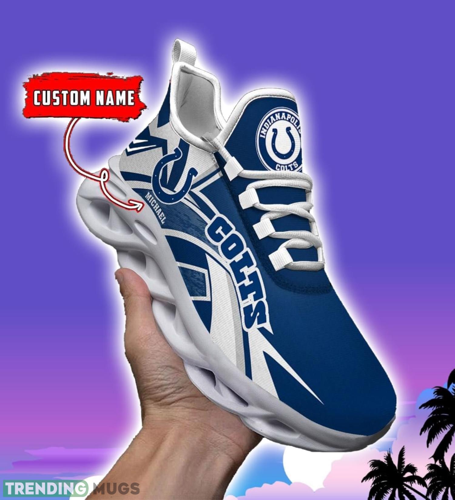 NFL Running Shoes Indianapolis Colts Personalized Max Soul Shoes Sport Fans Sneakers Max Soul NFL Running Shoes Indianapolis Colts Personalized Max Soul Shoes Sport Fans Sneakers Max Soul