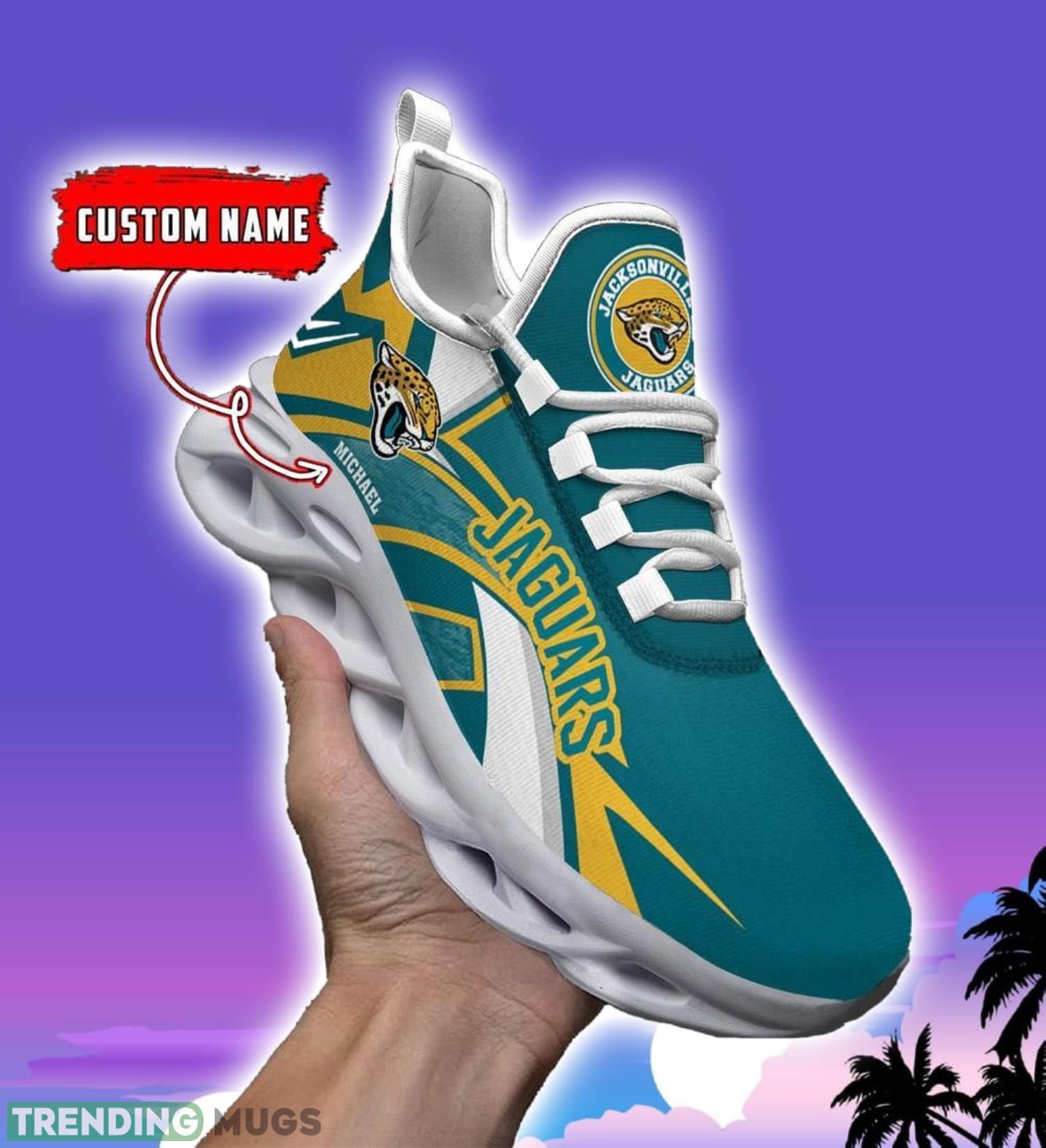 NFL Running Shoes Jacksonville Jaguars Personalized Max Soul Shoes Sport Fans Sneakers Max Soul NFL Running Shoes Jacksonville Jaguars Personalized Max Soul Shoes Sport Fans Sneakers Max Soul