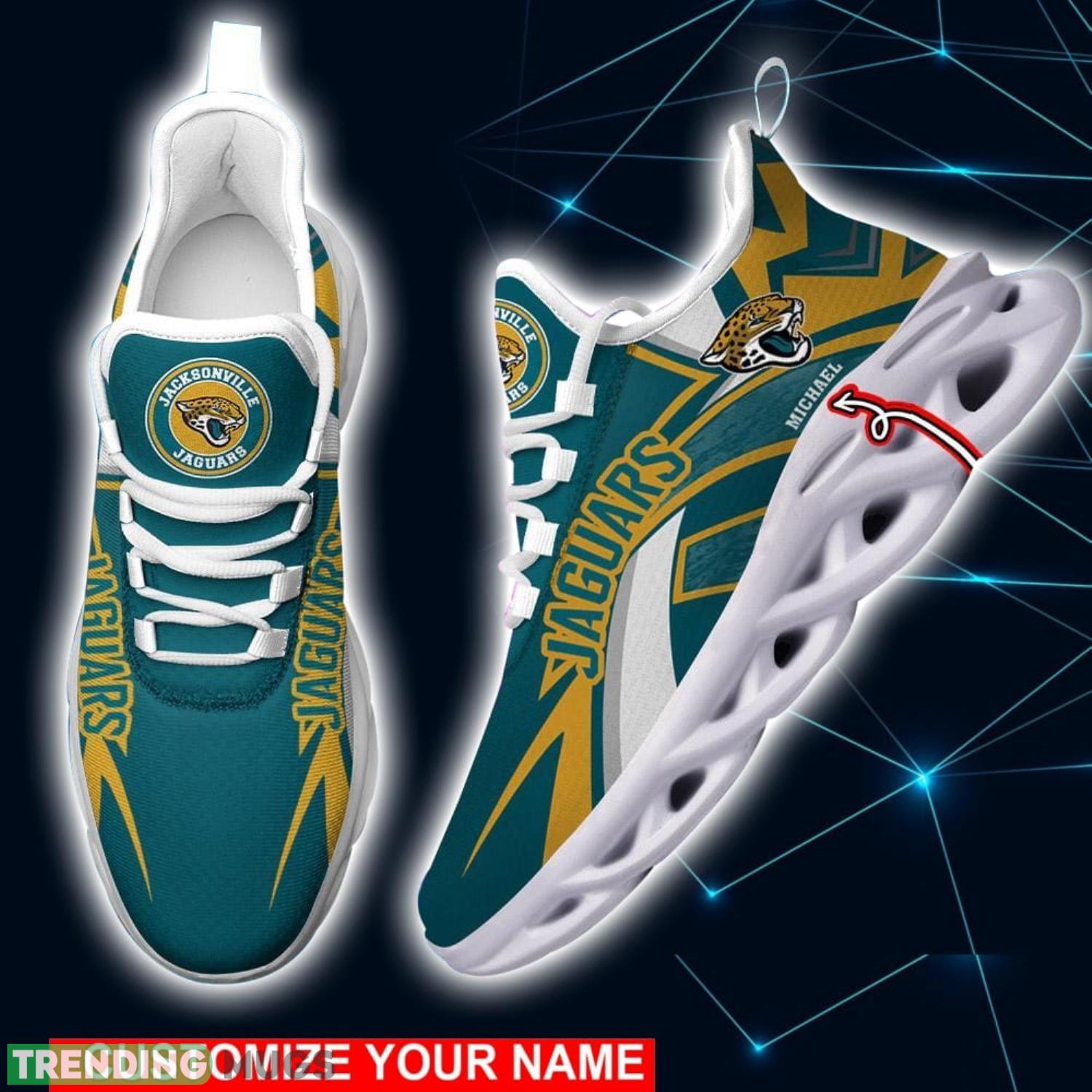 NFL Running Shoes Jacksonville Jaguars Personalized Max Soul Shoes Sport Fans Sneakers Product Photo 1 NFL Running Shoes Jacksonville Jaguars Personalized Max Soul Shoes Sport Fans Sneakers Product Photo 1