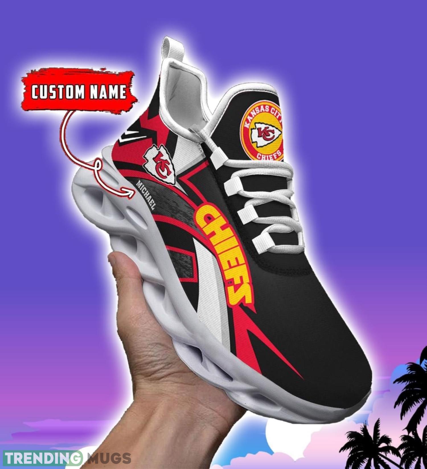 NFL Running Shoes Kansas City Chiefs Personalized Max Soul Shoes Sport Fans Sneakers Max Soul NFL Running Shoes Kansas City Chiefs Personalized Max Soul Shoes Sport Fans Sneakers Max Soul